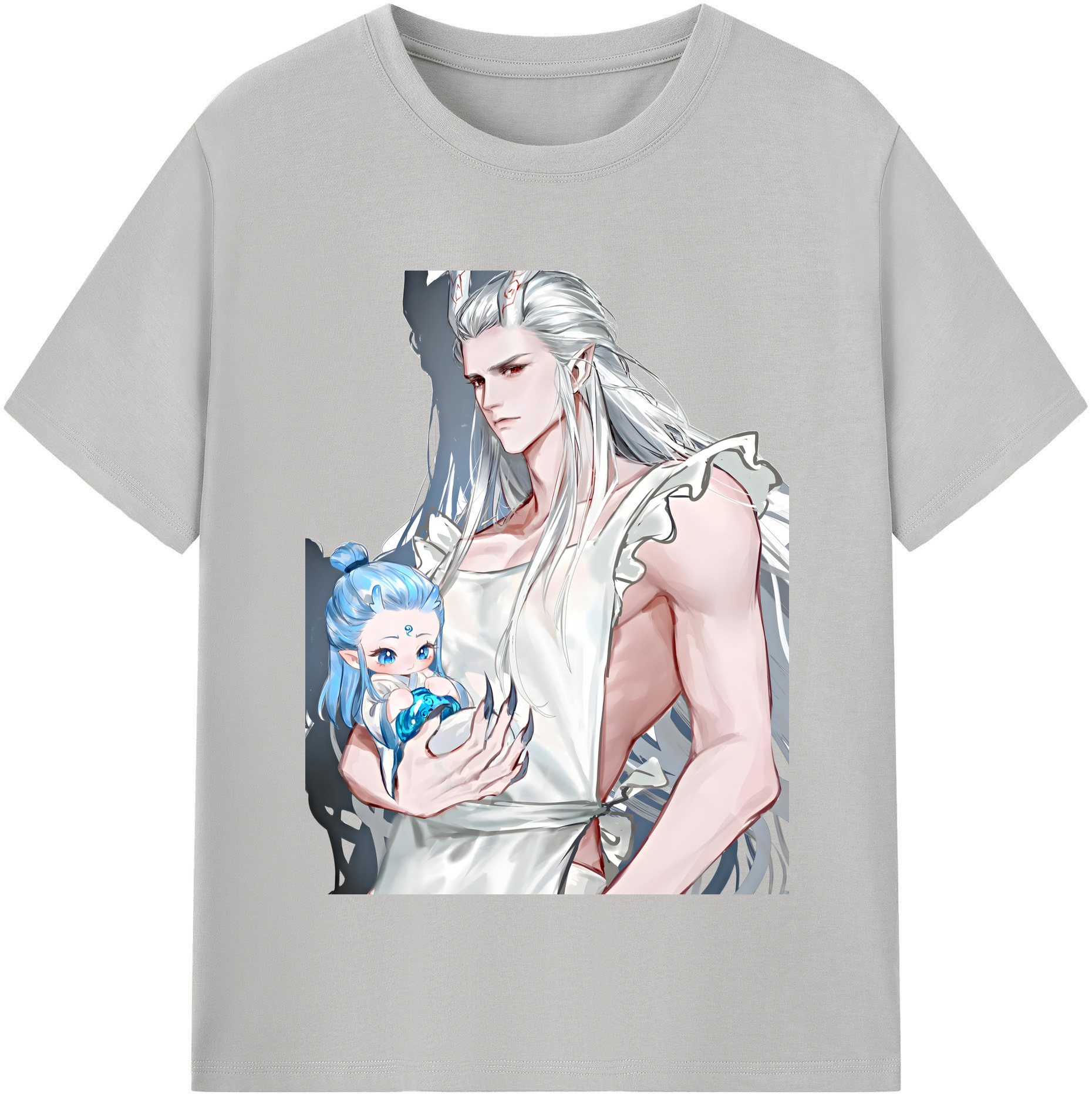 （画像用） Ne Zha 2 ナタ 魔童の大暴れ レディースカジュアルプリントTシャツ（綿100％）