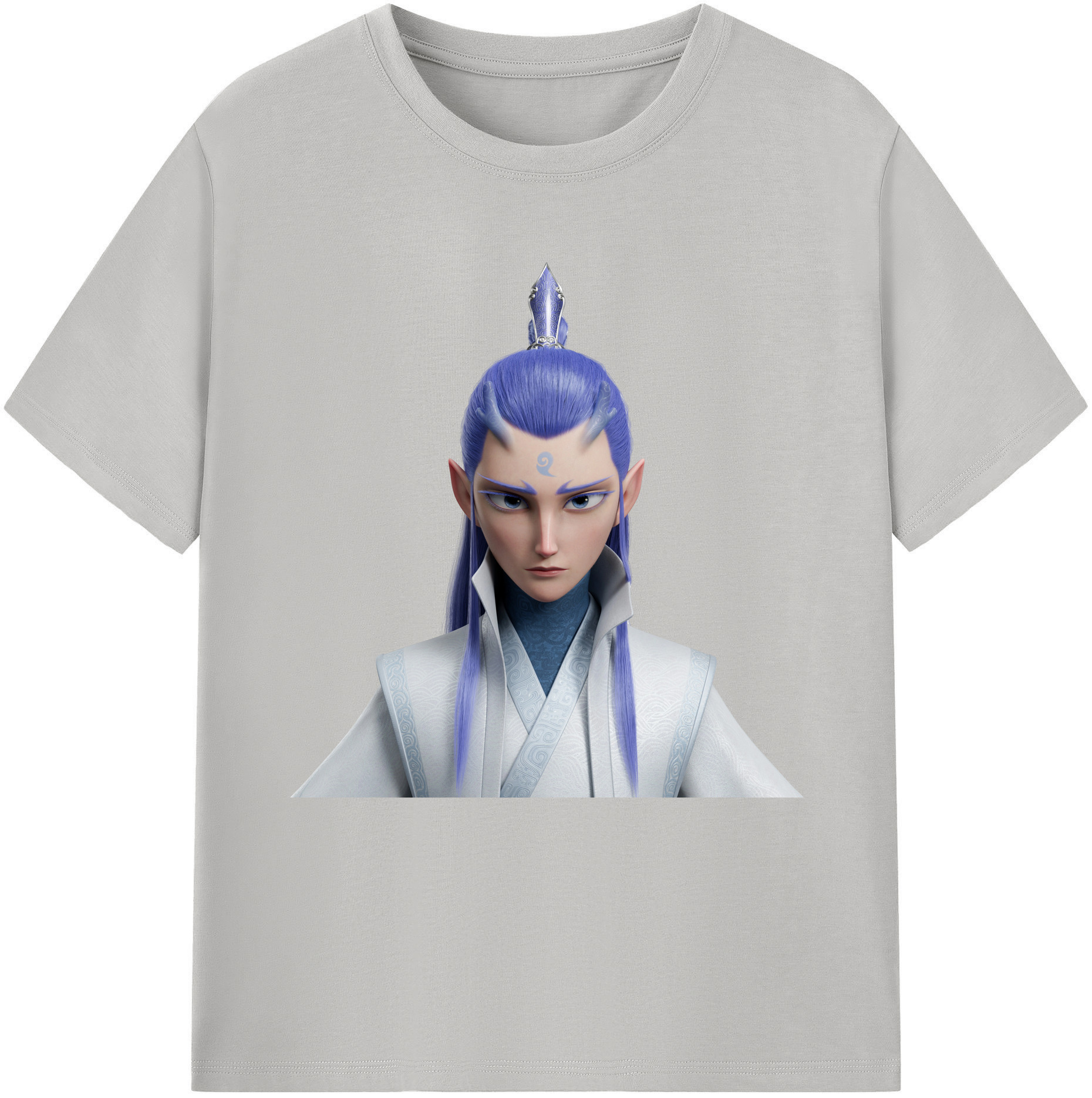 （画像用） Ne Zha 2 ナタ 魔童の大暴れ レディースカジュアルプリントTシャツ（綿100％）
