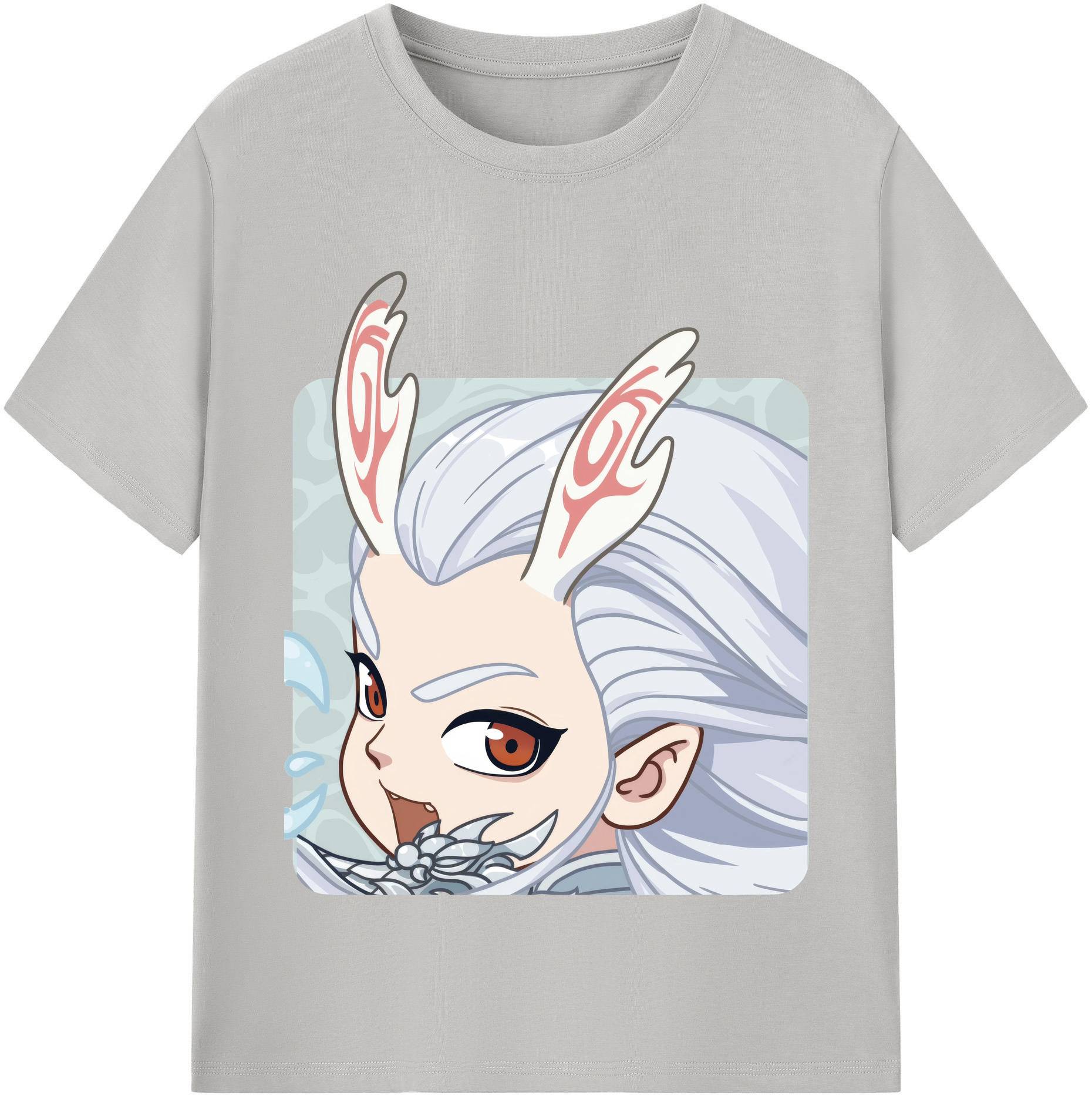 （画像用） Ne Zha 2 ナタ 魔童の大暴れ レディースカジュアルプリントTシャツ（綿100％）