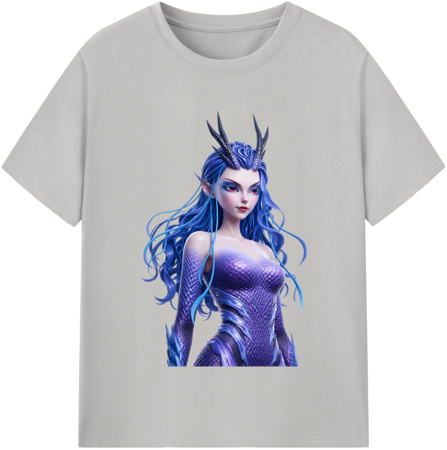 （画像用） Ne Zha 2 ナタ 魔童の大暴れ レディースカジュアルプリントTシャツ（綿100％）