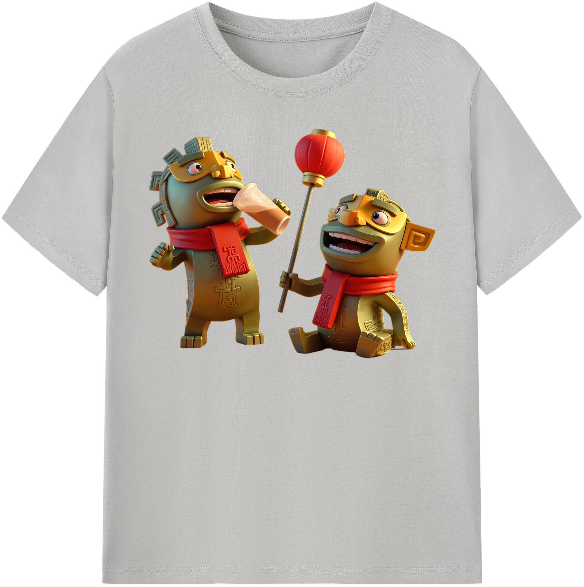 （画像用） Ne Zha 2 ナタ 魔童の大暴れ レディースカジュアルプリントTシャツ（綿100％）
