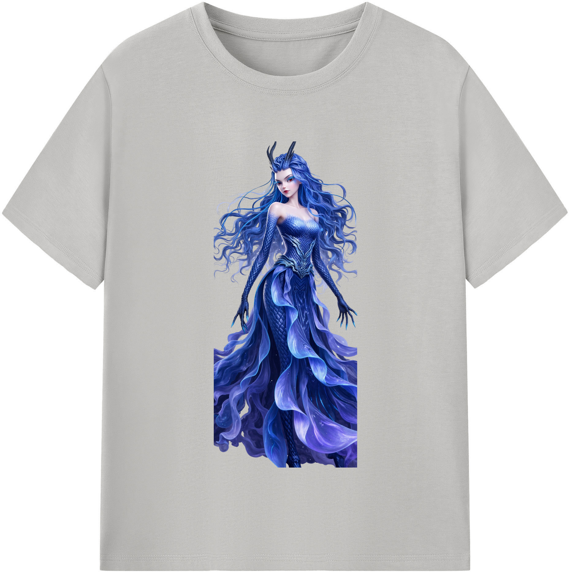 （画像用） Ne Zha 2 ナタ 魔童の大暴れ レディースカジュアルプリントTシャツ（綿100％）