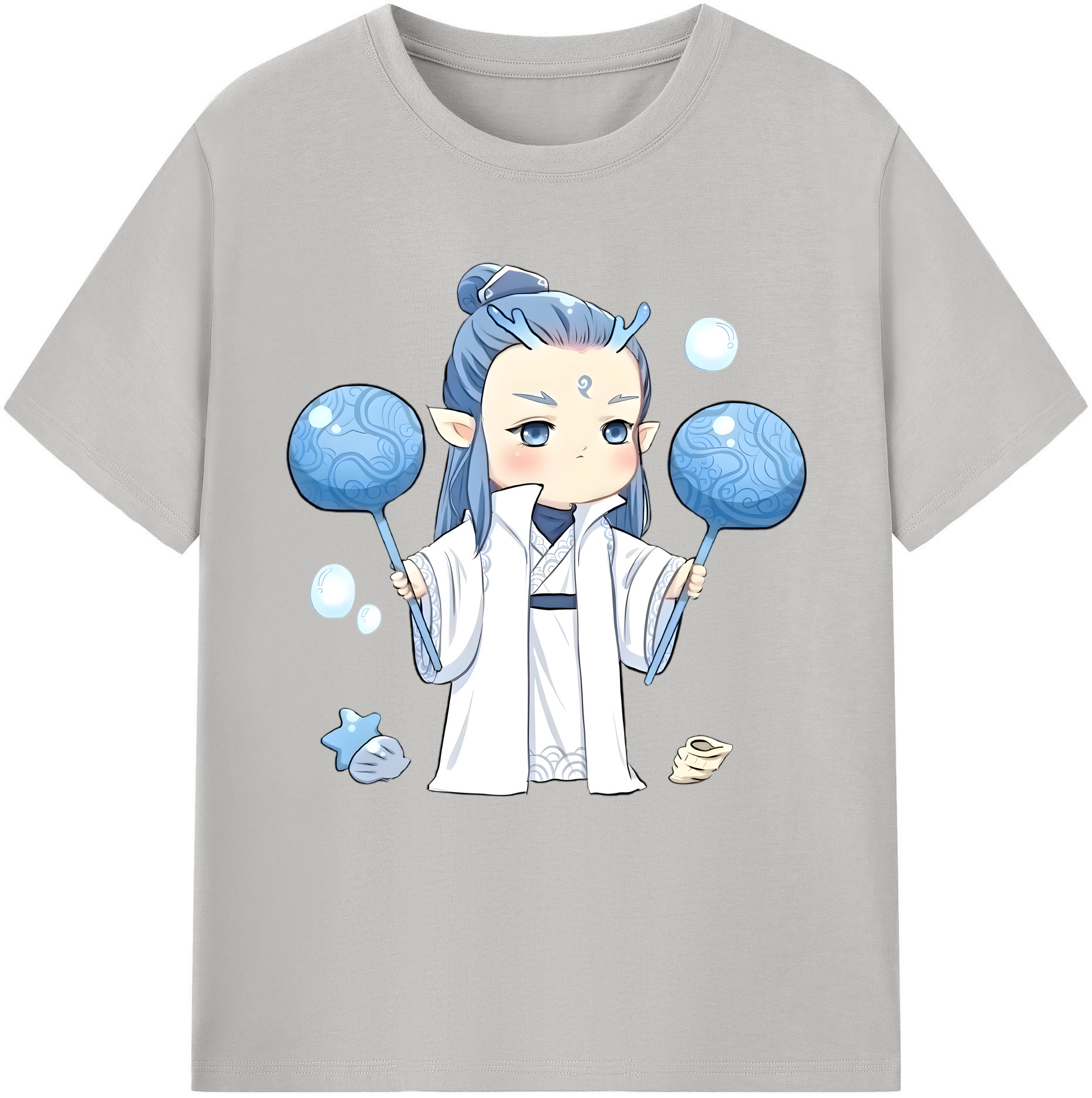 （画像用） Ne Zha 2 ナタ 魔童の大暴れ レディースカジュアルプリントTシャツ（綿100％）
