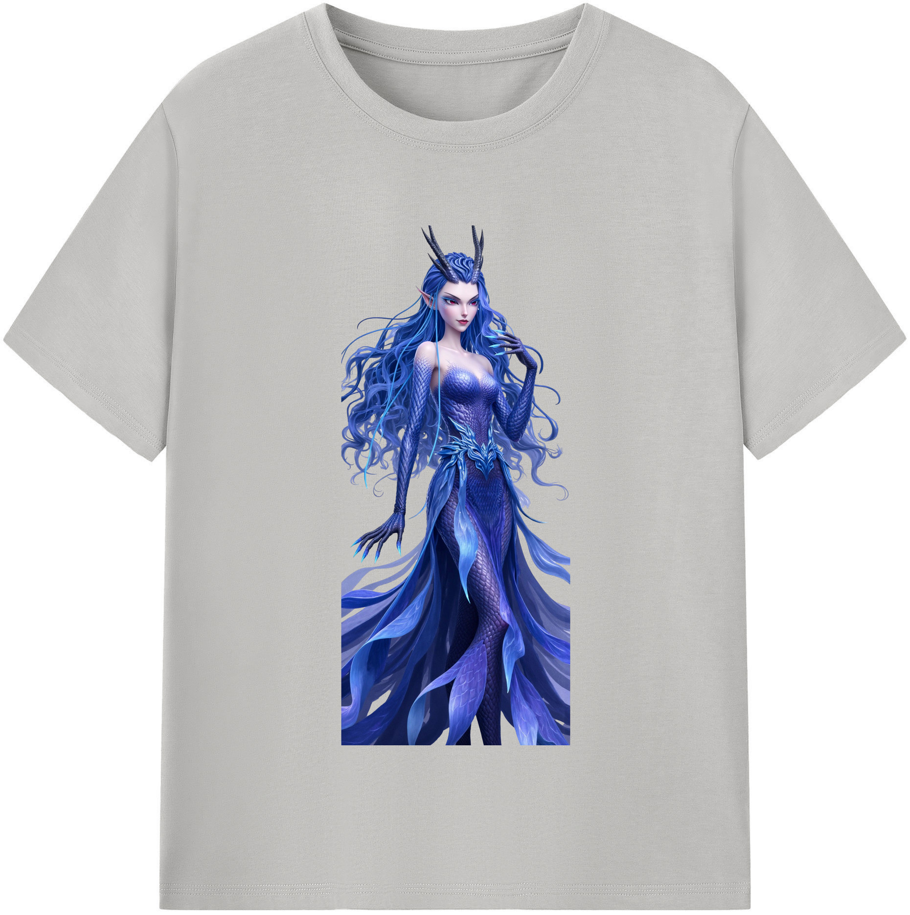 （画像用） Ne Zha 2 ナタ 魔童の大暴れ レディースカジュアルプリントTシャツ（綿100％）