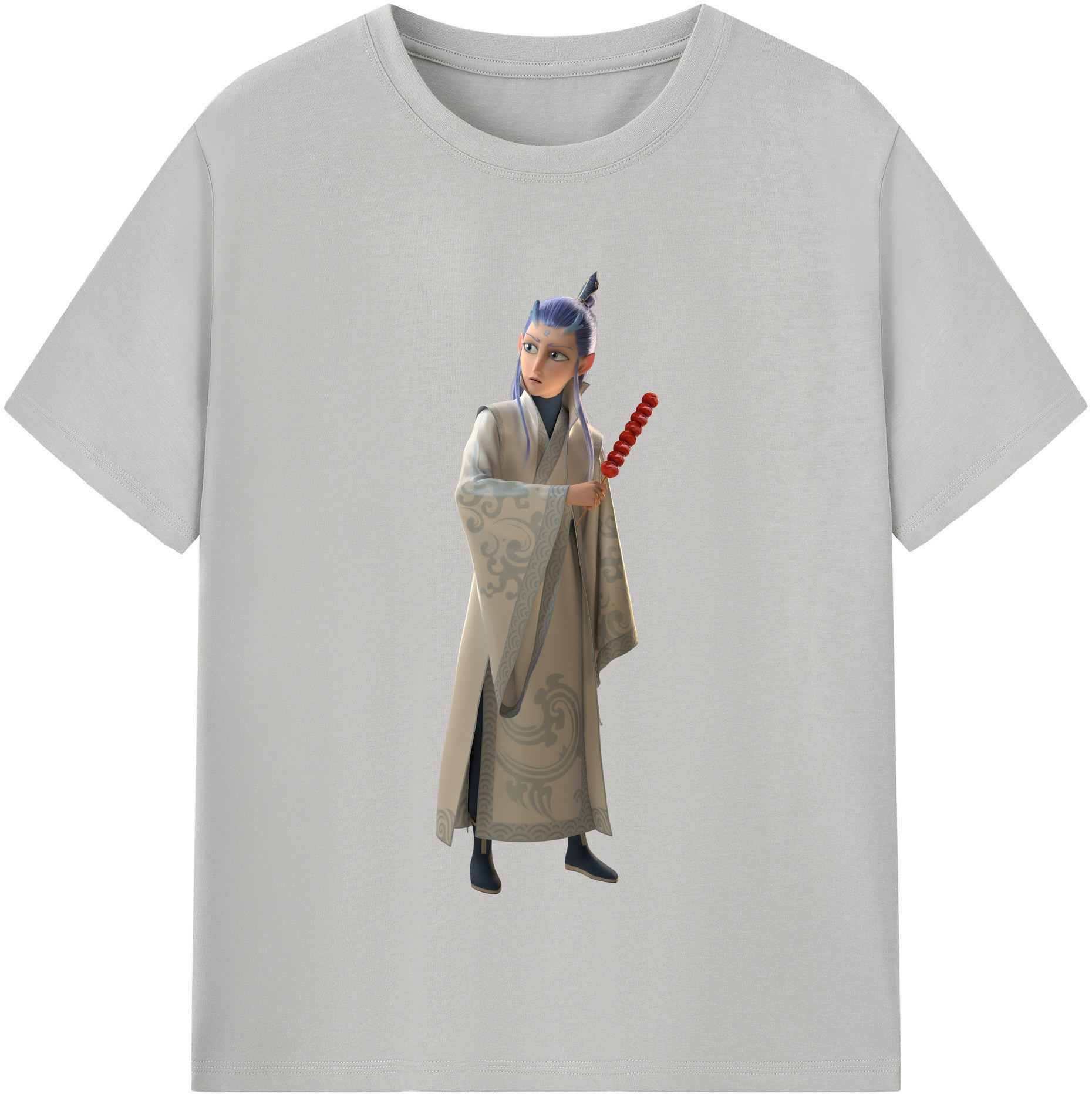 （画像用） Ne Zha 2 ナタ 魔童の大暴れ レディースカジュアルプリントTシャツ（綿100％）