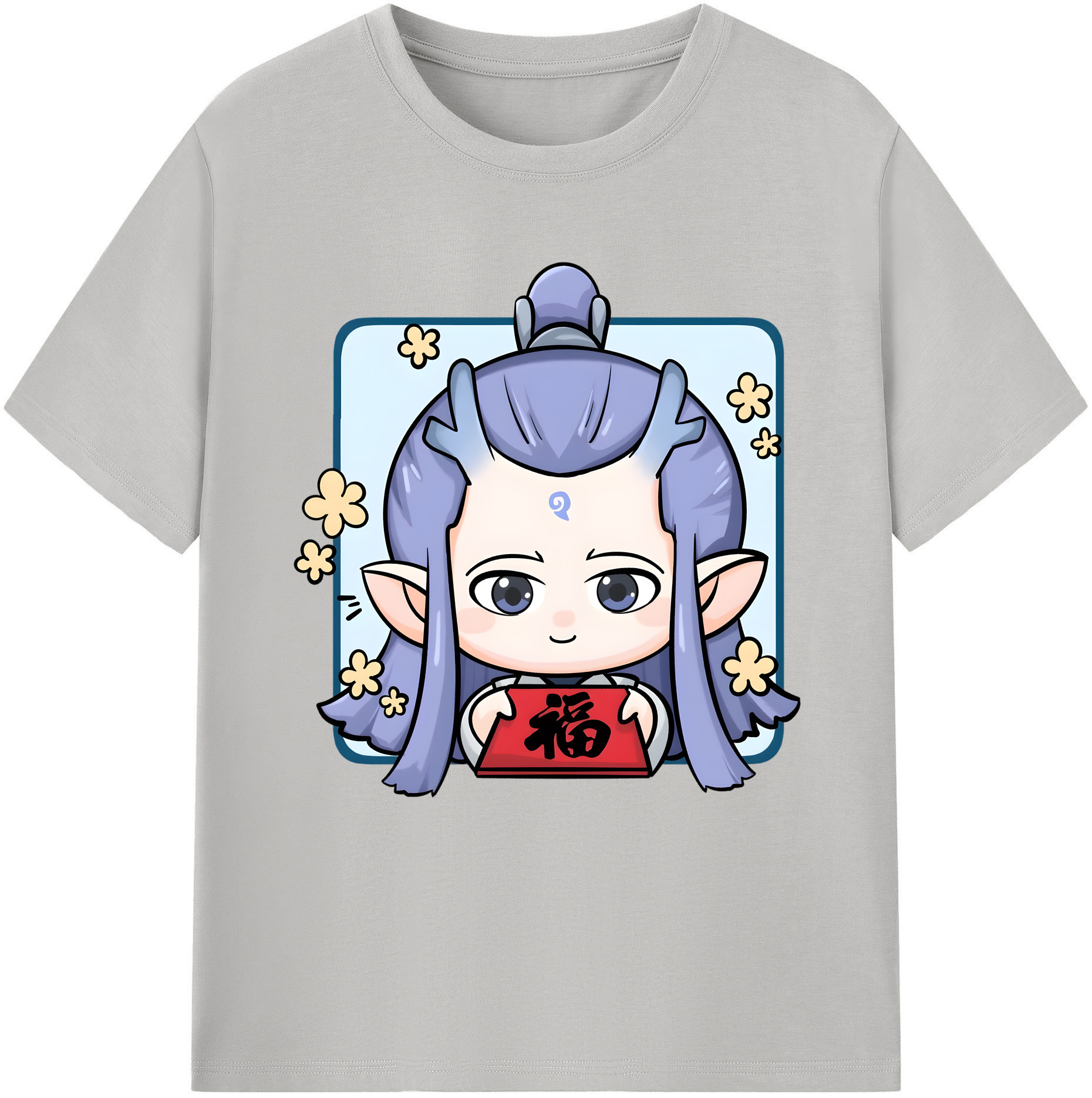 （画像用） Ne Zha 2 ナタ 魔童の大暴れ レディースカジュアルプリントTシャツ（綿100％）