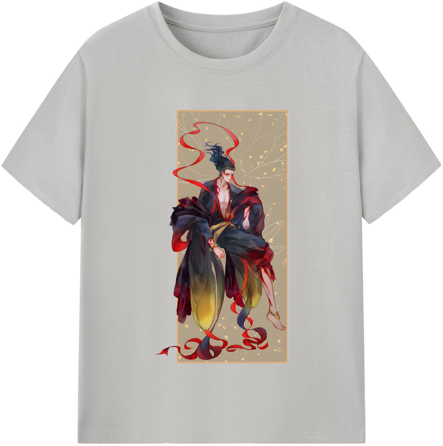 （画像用） Ne Zha 2 ナタ 魔童の大暴れ レディースカジュアルプリントTシャツ（綿100％）