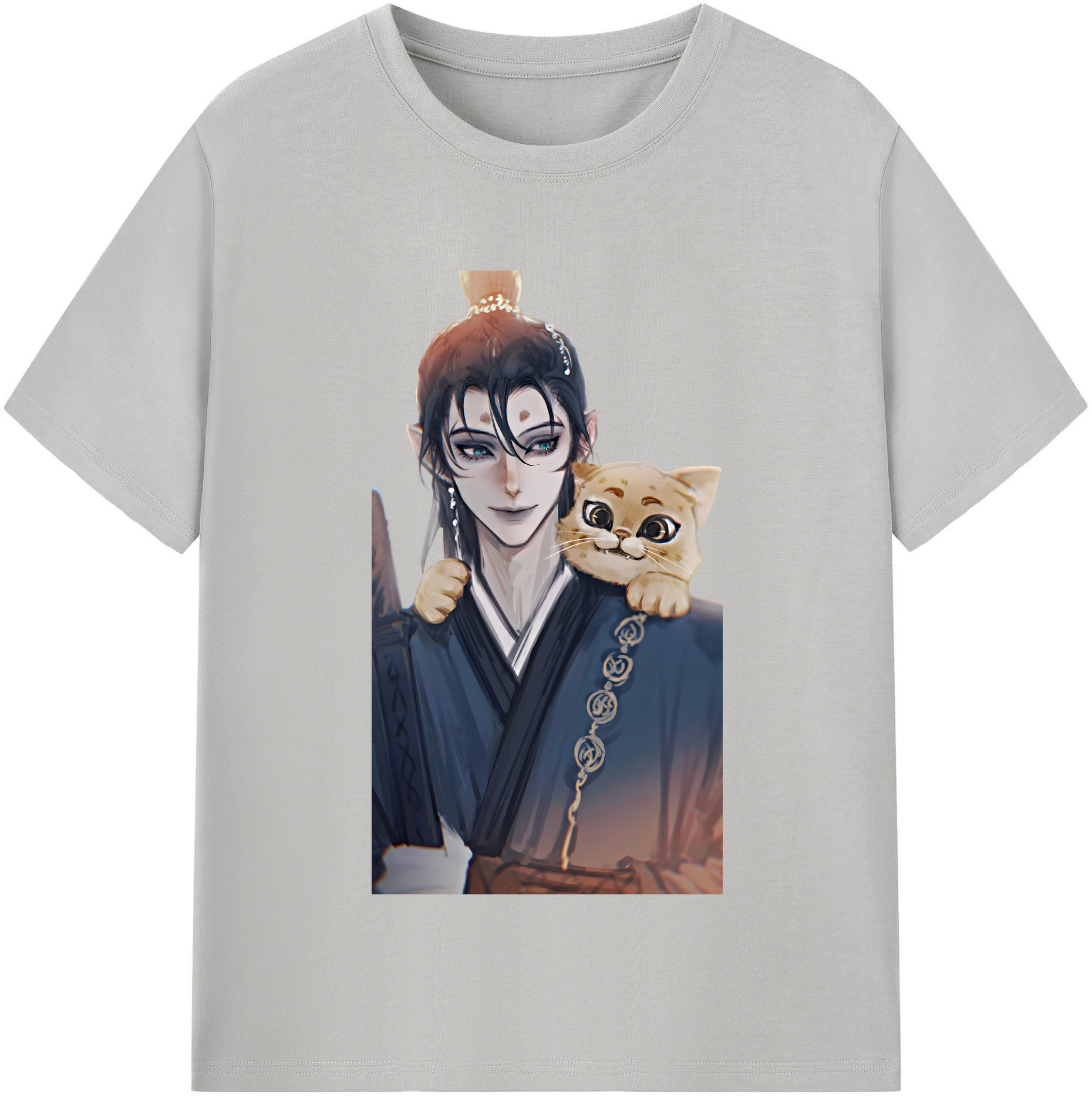 （画像用） Ne Zha 2 ナタ 魔童の大暴れ レディースカジュアルプリントTシャツ（綿100％）