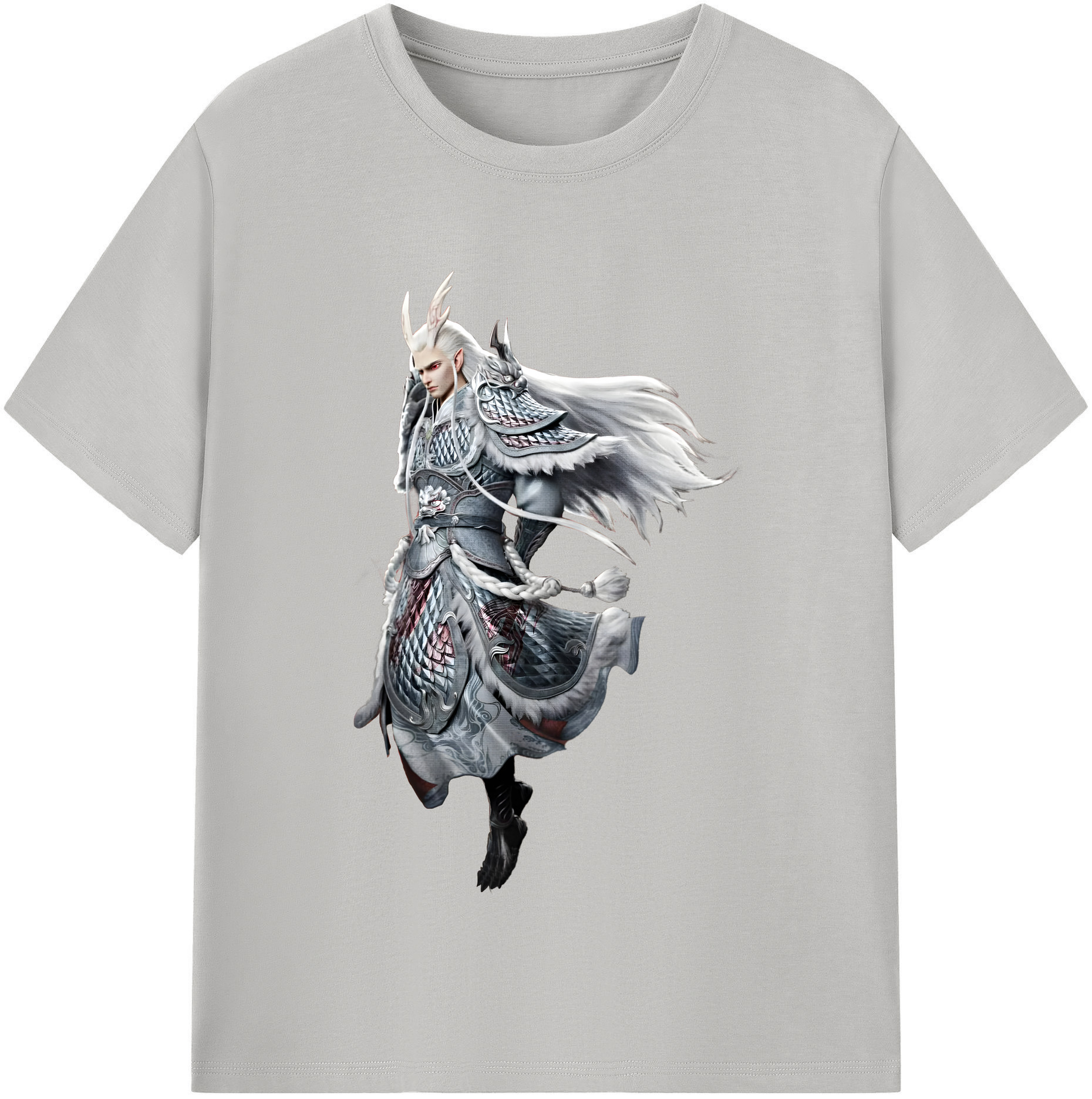 （画像用） Ne Zha 2 ナタ 魔童の大暴れ レディースカジュアルプリントTシャツ（綿100％）
