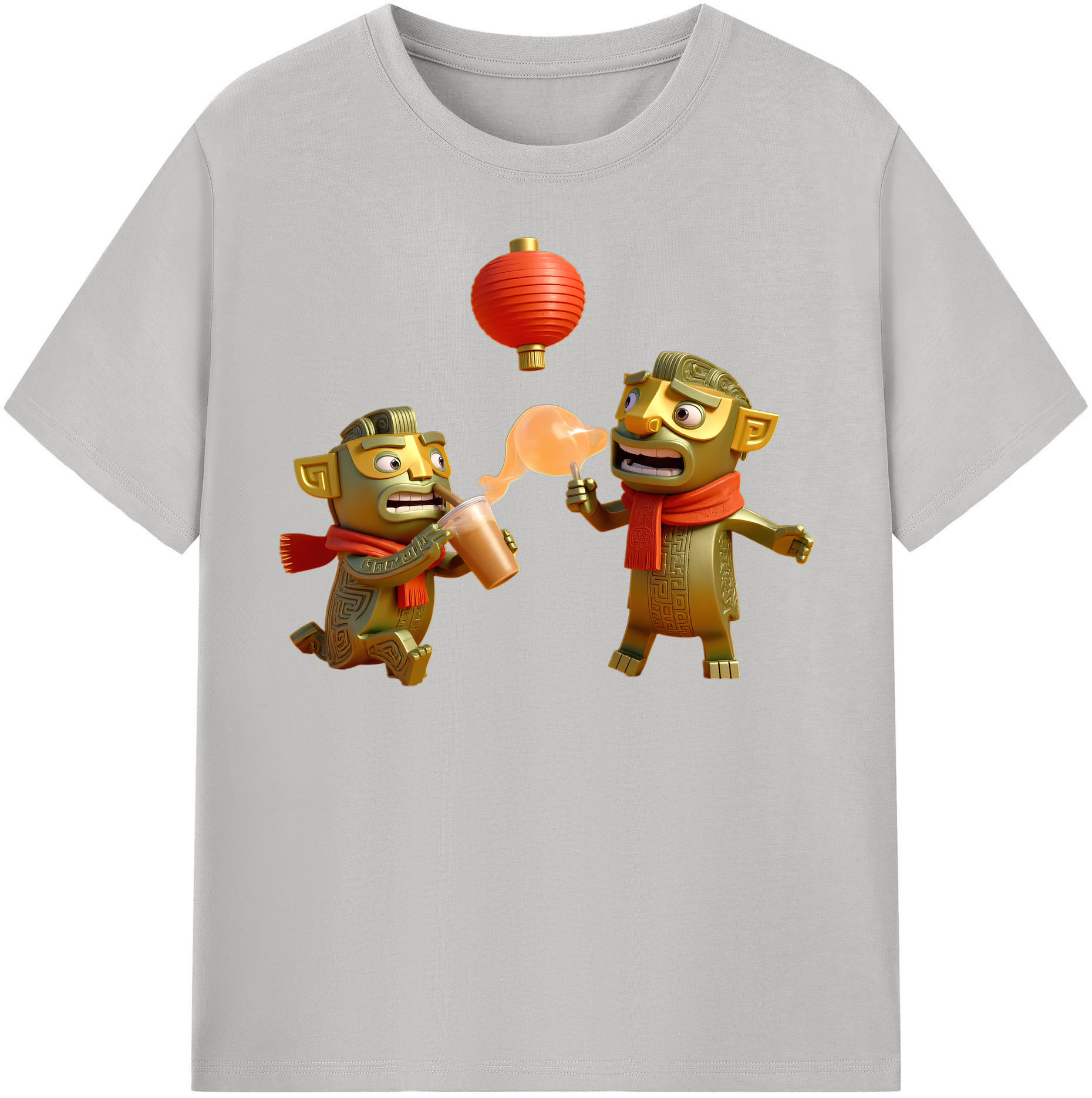 （画像用） Ne Zha 2 ナタ 魔童の大暴れ レディースカジュアルプリントTシャツ（綿100％）