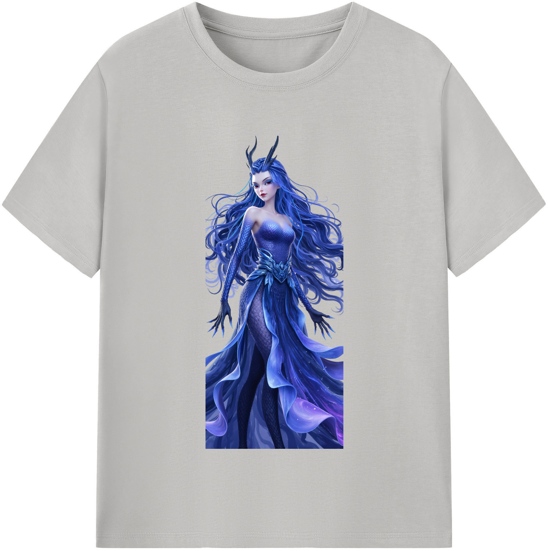 （画像用） Ne Zha 2 ナタ 魔童の大暴れ レディースカジュアルプリントTシャツ（綿100％）