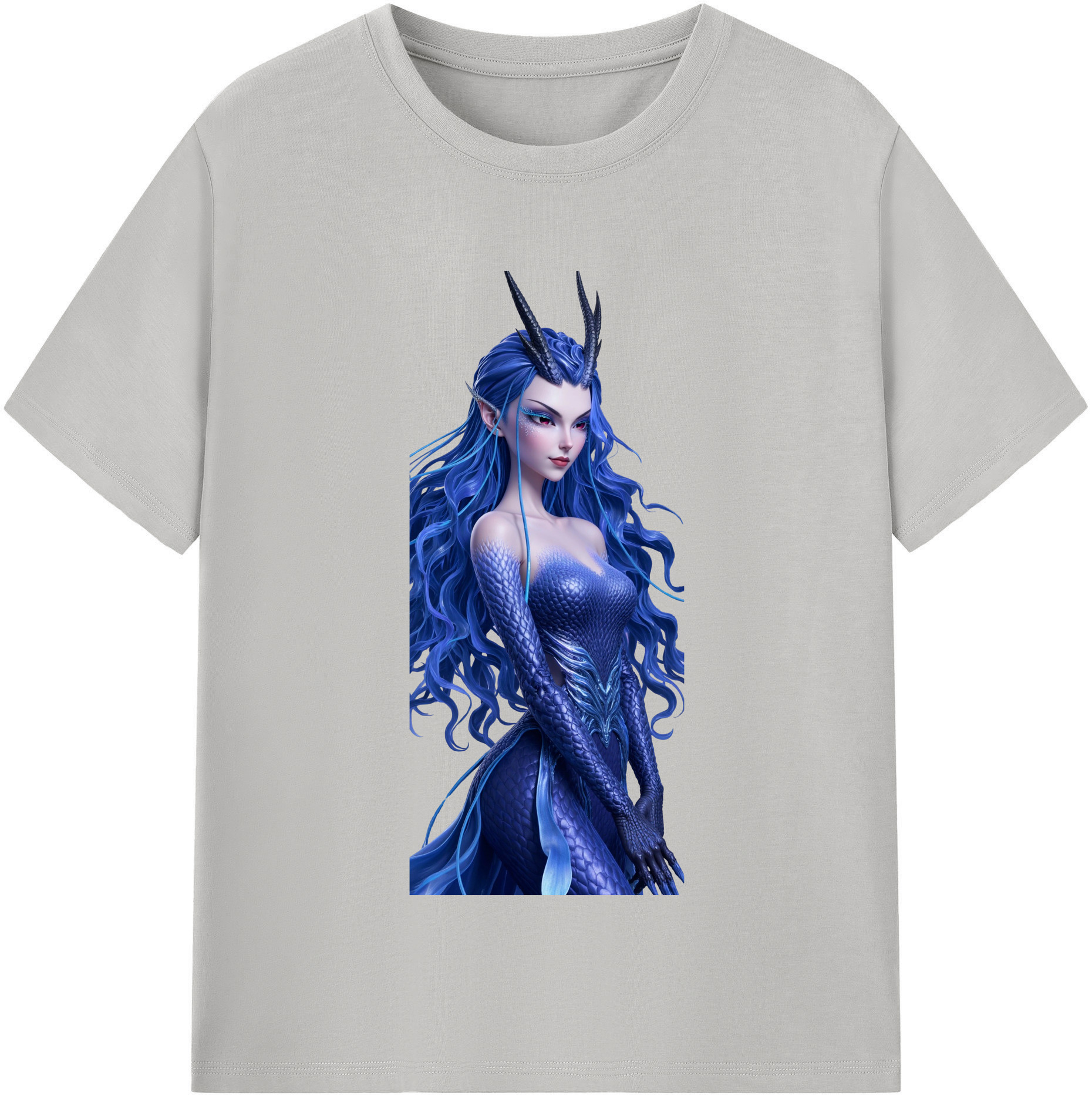（画像用） Ne Zha 2 ナタ 魔童の大暴れ レディースカジュアルプリントTシャツ（綿100％）