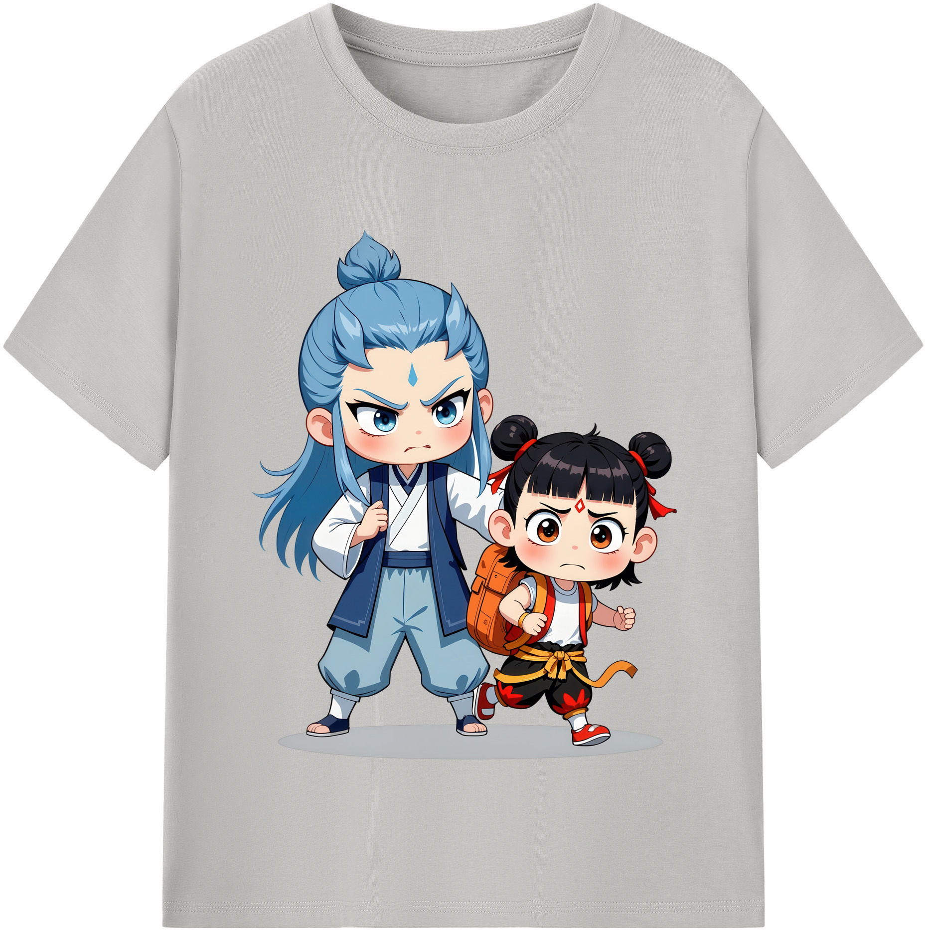 （画像用） Ne Zha 2 ナタ 魔童の大暴れ レディースカジュアルプリントTシャツ（綿100％）