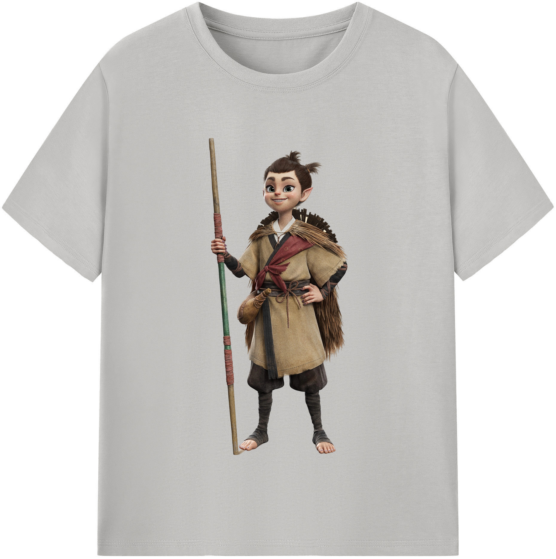 （画像用） Ne Zha 2 ナタ 魔童の大暴れ レディースカジュアルプリントTシャツ（綿100％）