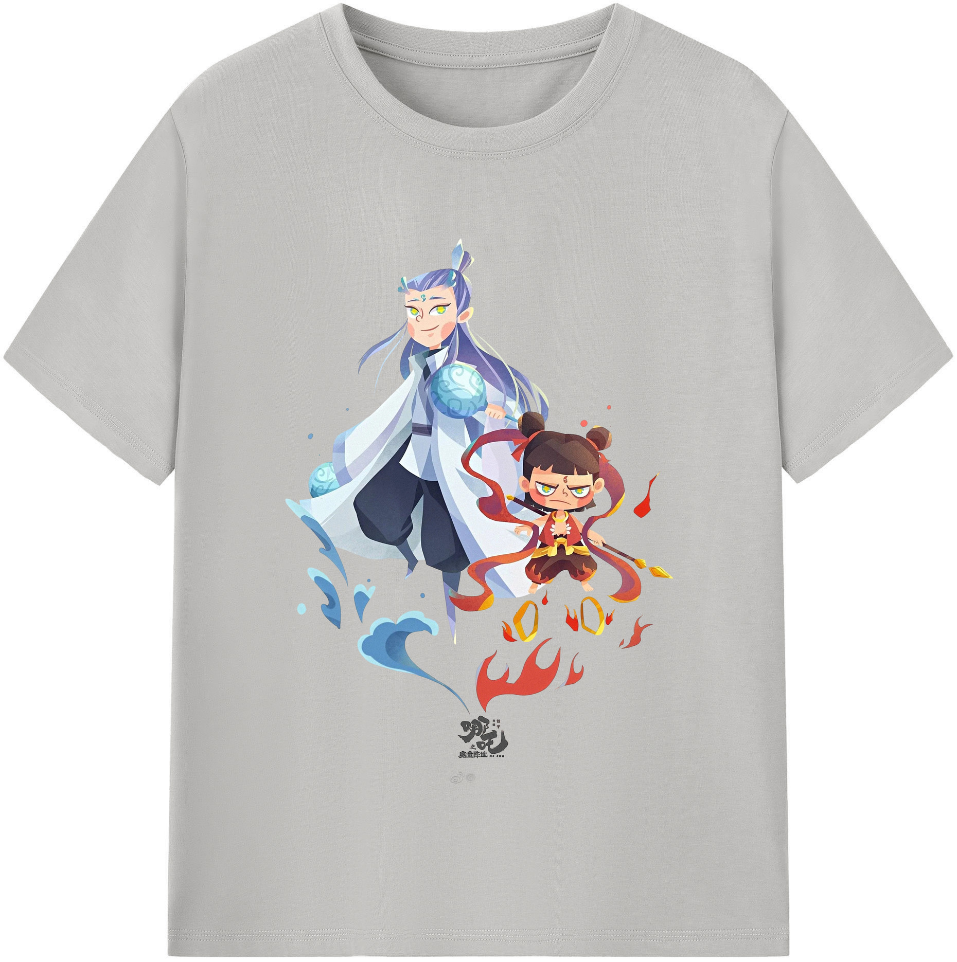 （画像用） Ne Zha 2 ナタ 魔童の大暴れ レディースカジュアルプリントTシャツ（綿100％）