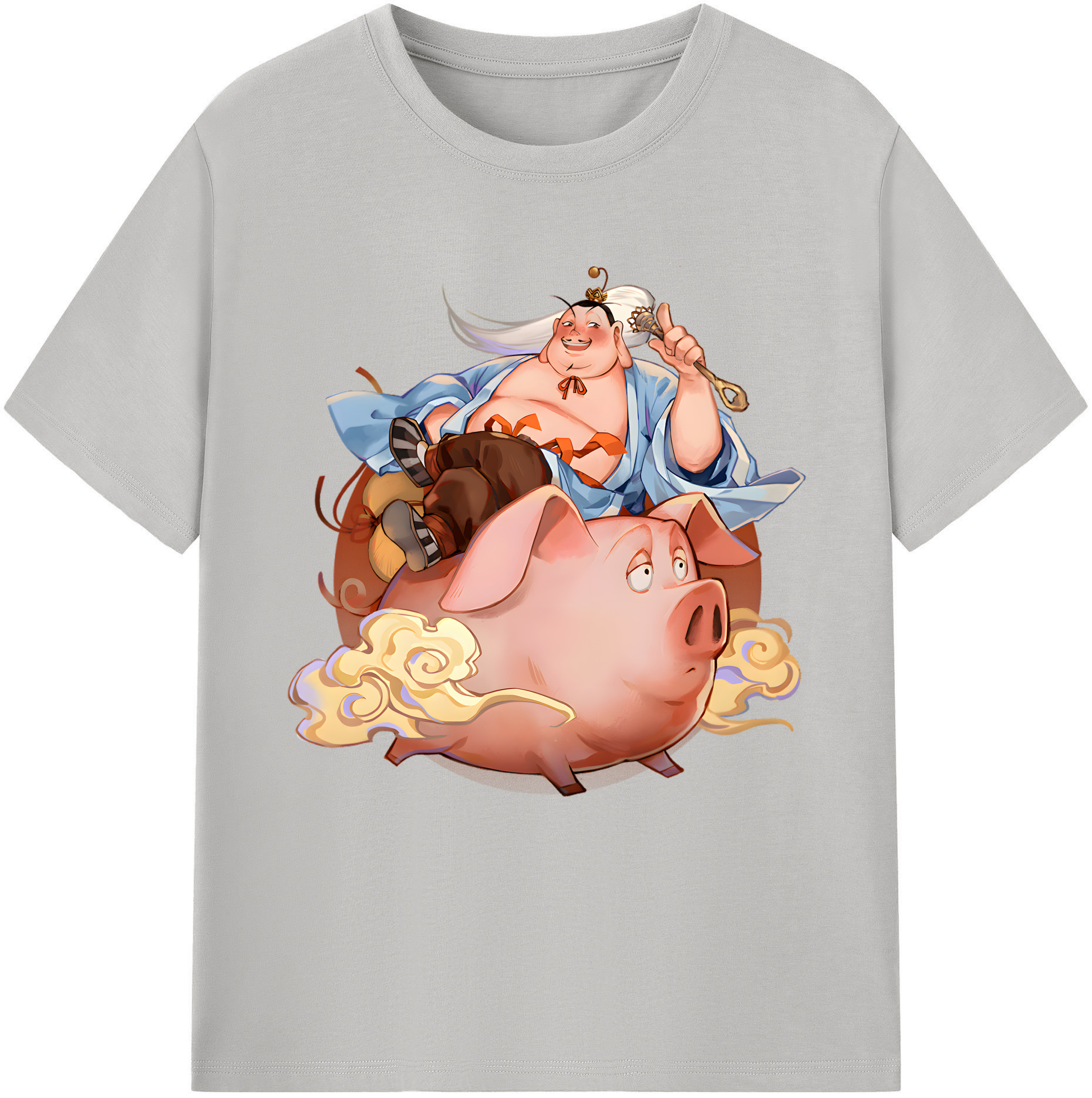 （画像用） Ne Zha 2 ナタ 魔童の大暴れ レディースカジュアルプリントTシャツ（綿100％）