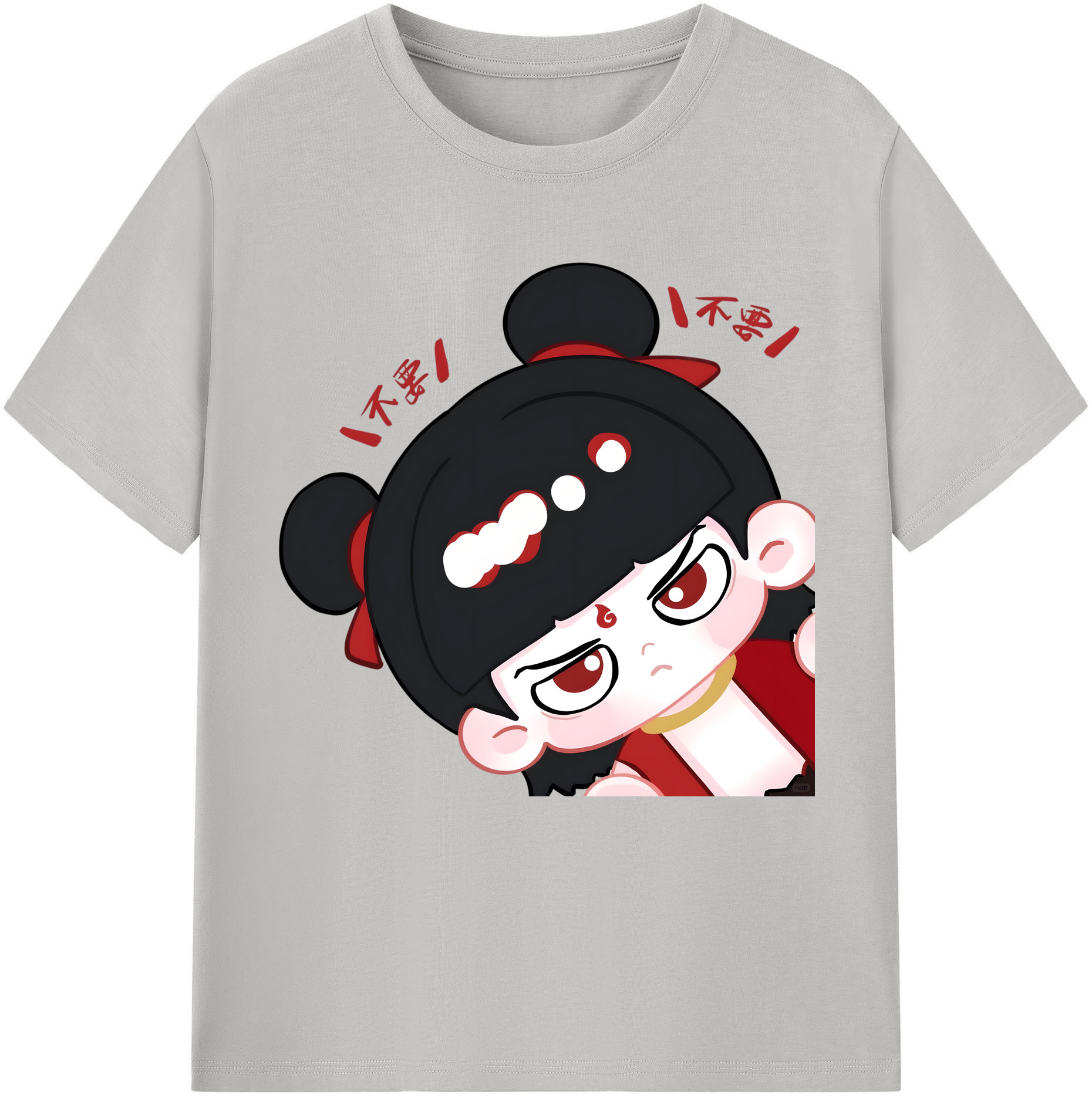 （画像用） Ne Zha 2 ナタ 魔童の大暴れ レディースカジュアルプリントTシャツ（綿100％）