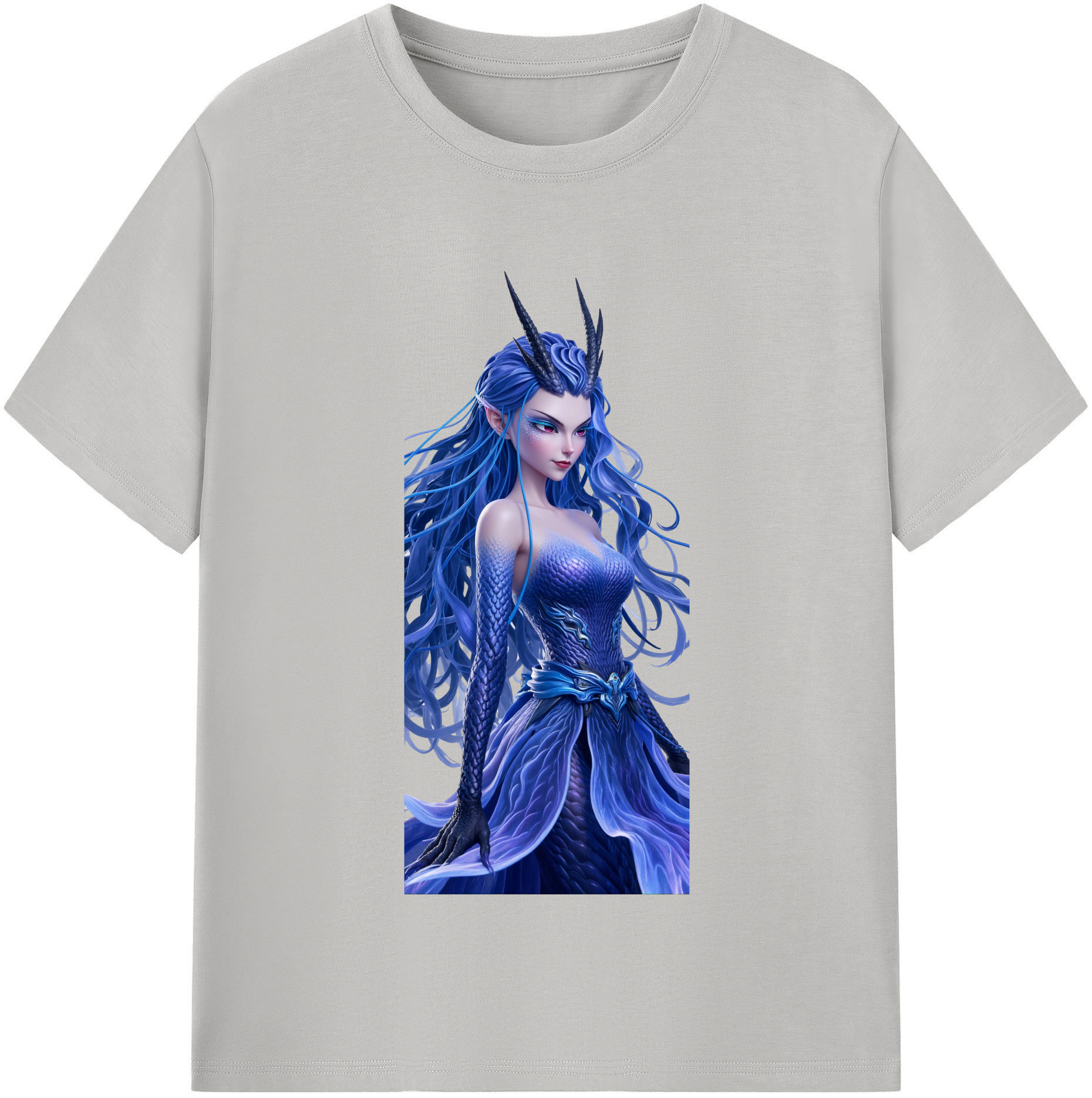 （画像用） Ne Zha 2 ナタ 魔童の大暴れ レディースカジュアルプリントTシャツ（綿100％）