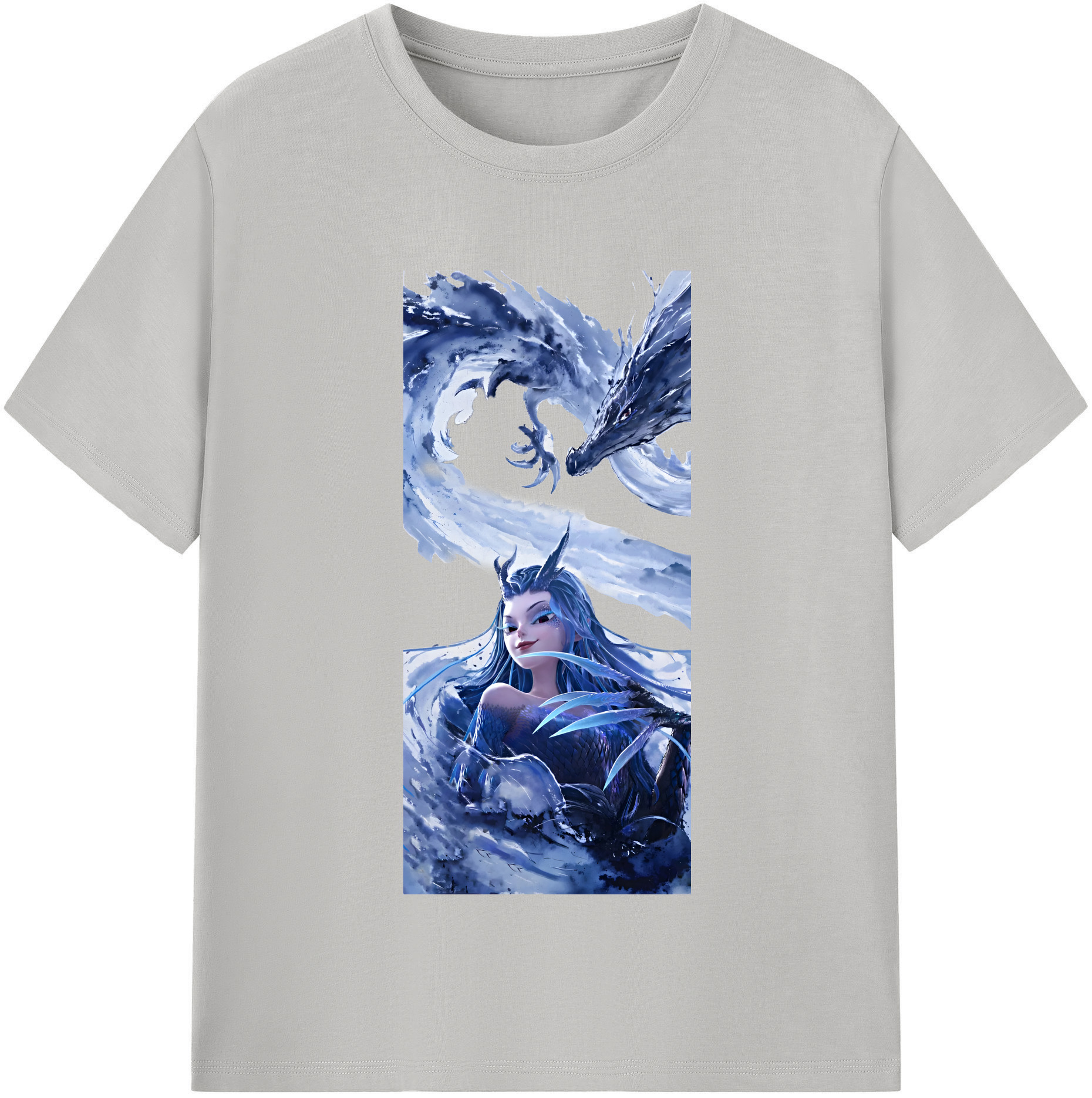 （画像用） Ne Zha 2 ナタ 魔童の大暴れ レディースカジュアルプリントTシャツ（綿100％）