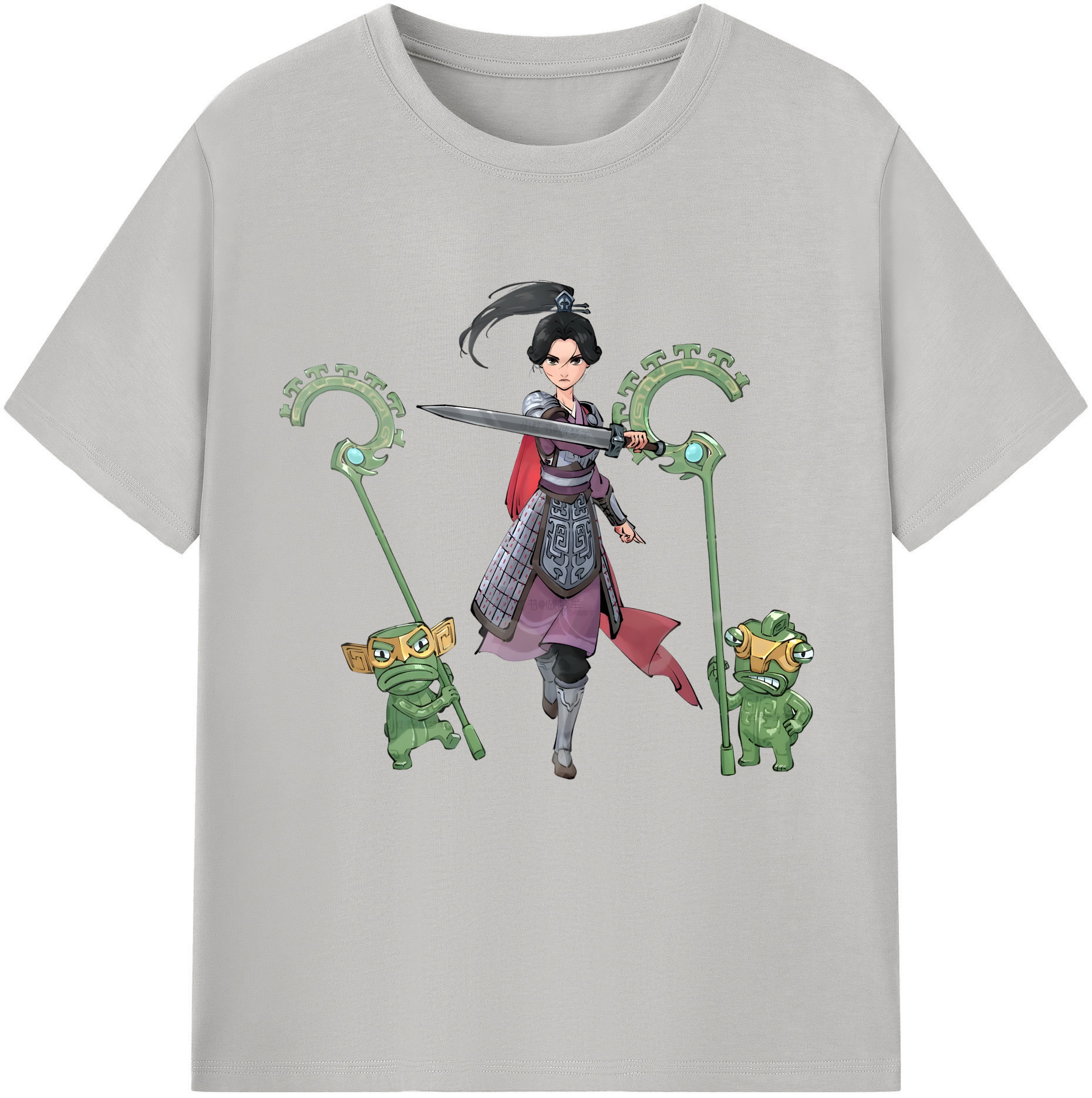 （画像用） Ne Zha 2 ナタ 魔童の大暴れ レディースカジュアルプリントTシャツ（綿100％）