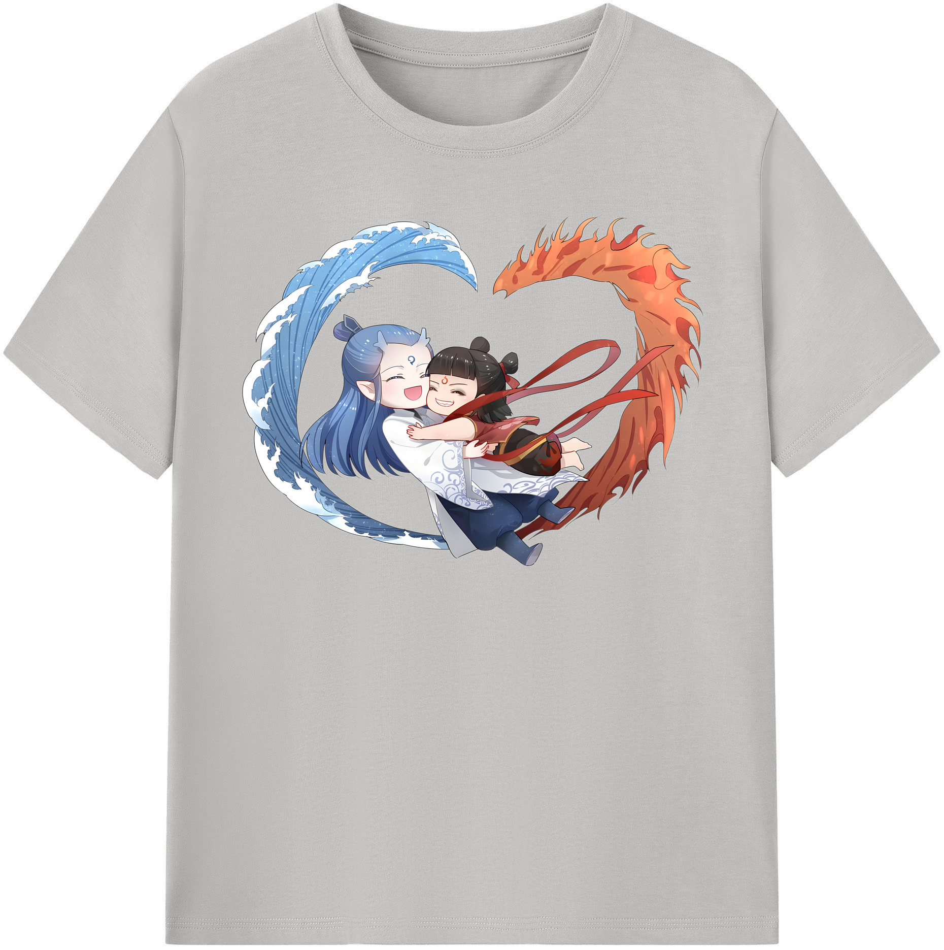 （画像用） Ne Zha 2 ナタ 魔童の大暴れ レディースカジュアルプリントTシャツ（綿100％）