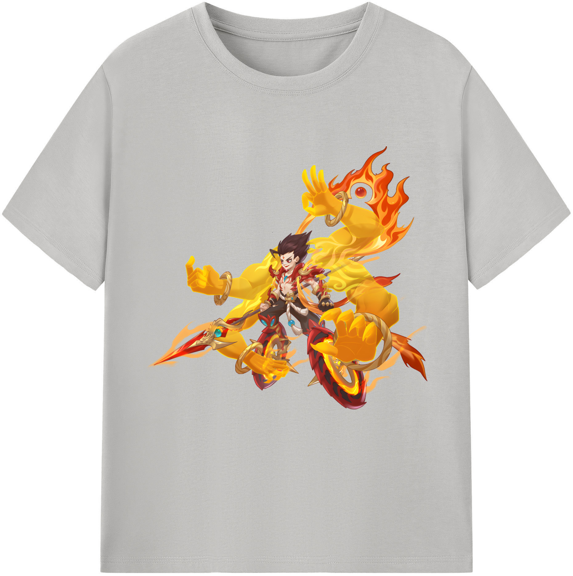 （画像用） Ne Zha 2 ナタ 魔童の大暴れ レディースカジュアルプリントTシャツ（綿100％）
