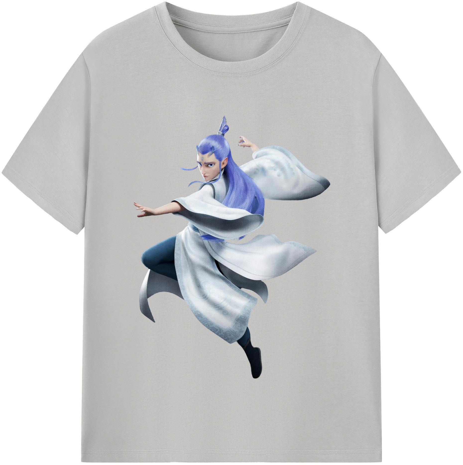 （画像用） Ne Zha 2 ナタ 魔童の大暴れ レディースカジュアルプリントTシャツ（綿100％）