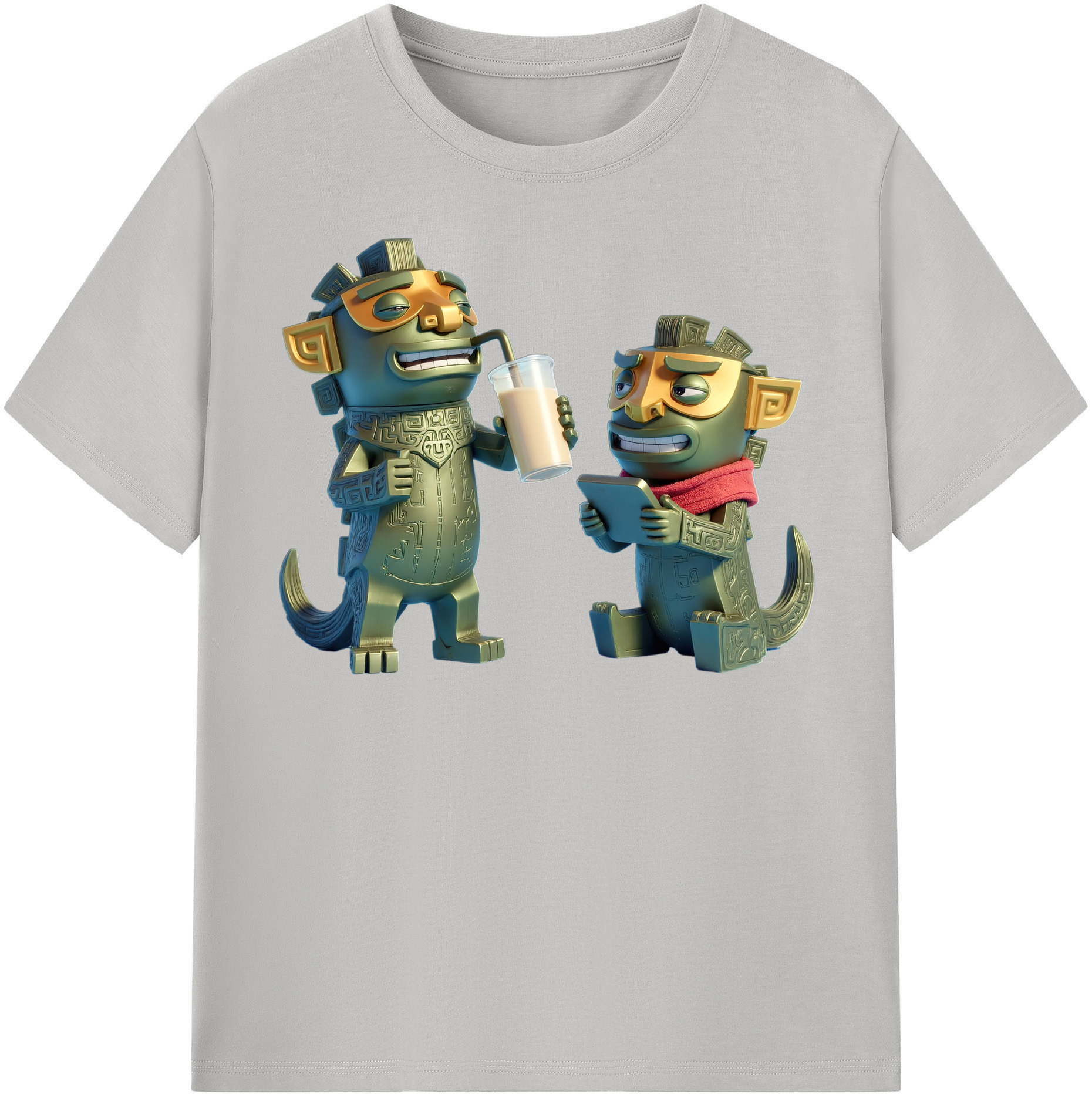 （画像用） Ne Zha 2 ナタ 魔童の大暴れ レディースカジュアルプリントTシャツ（綿100％）