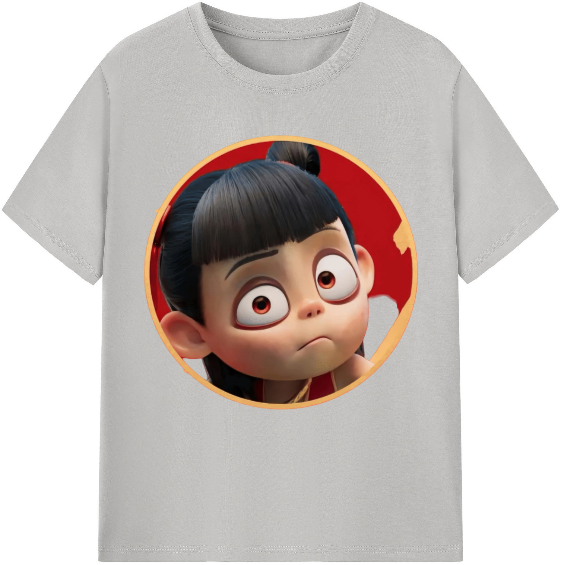 （画像用） Ne Zha 2 ナタ 魔童の大暴れ レディースカジュアルプリントTシャツ（綿100％）