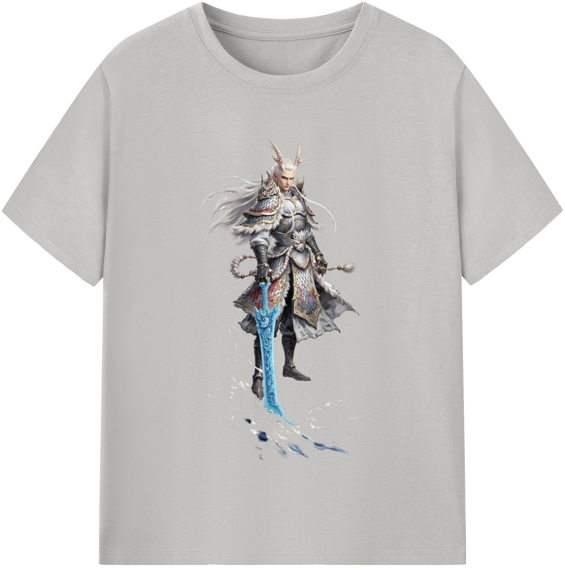 （画像用） Ne Zha 2 ナタ 魔童の大暴れ レディースカジュアルプリントTシャツ（綿100％）