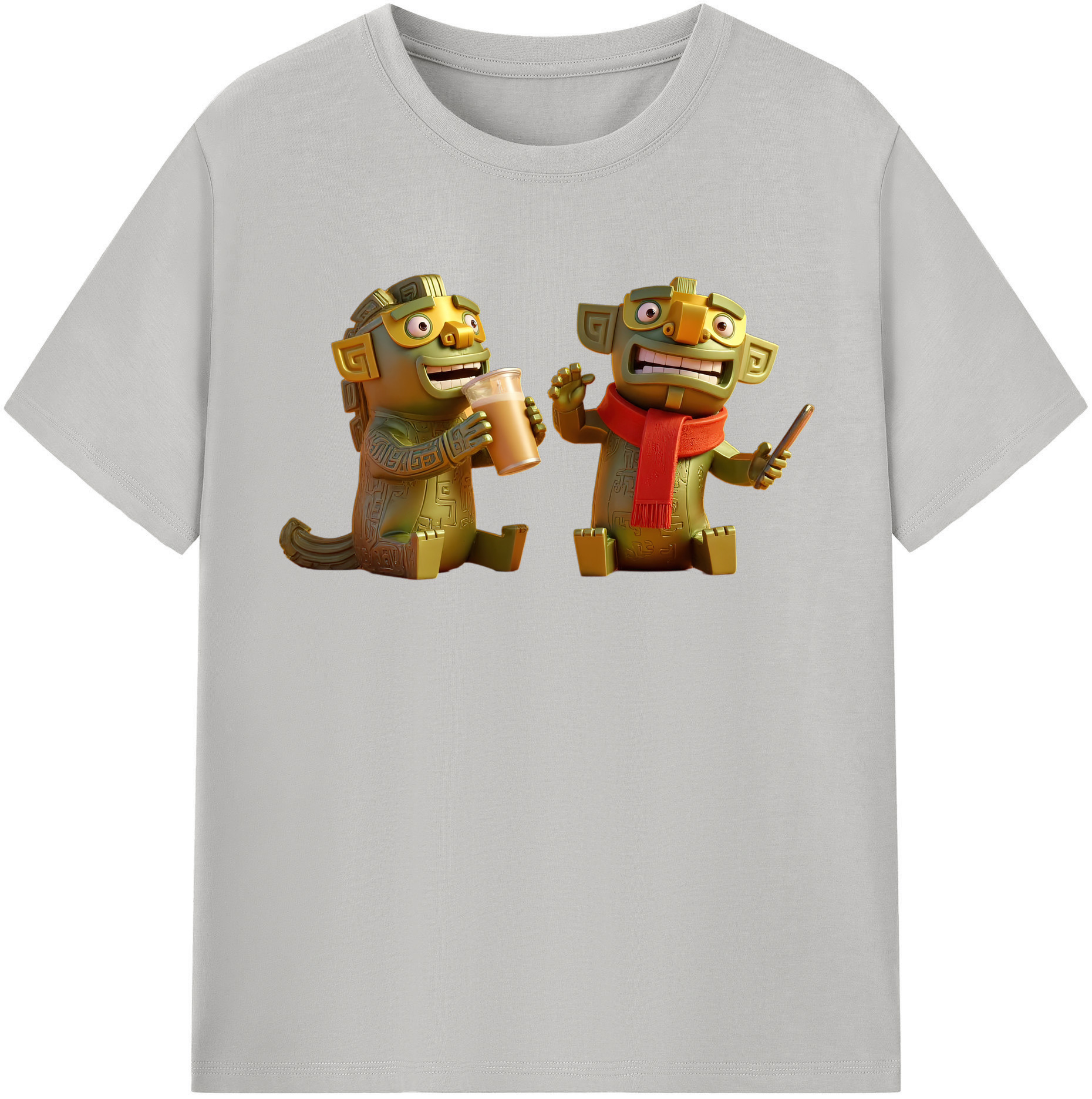 （画像用） Ne Zha 2 ナタ 魔童の大暴れ レディースカジュアルプリントTシャツ（綿100％）