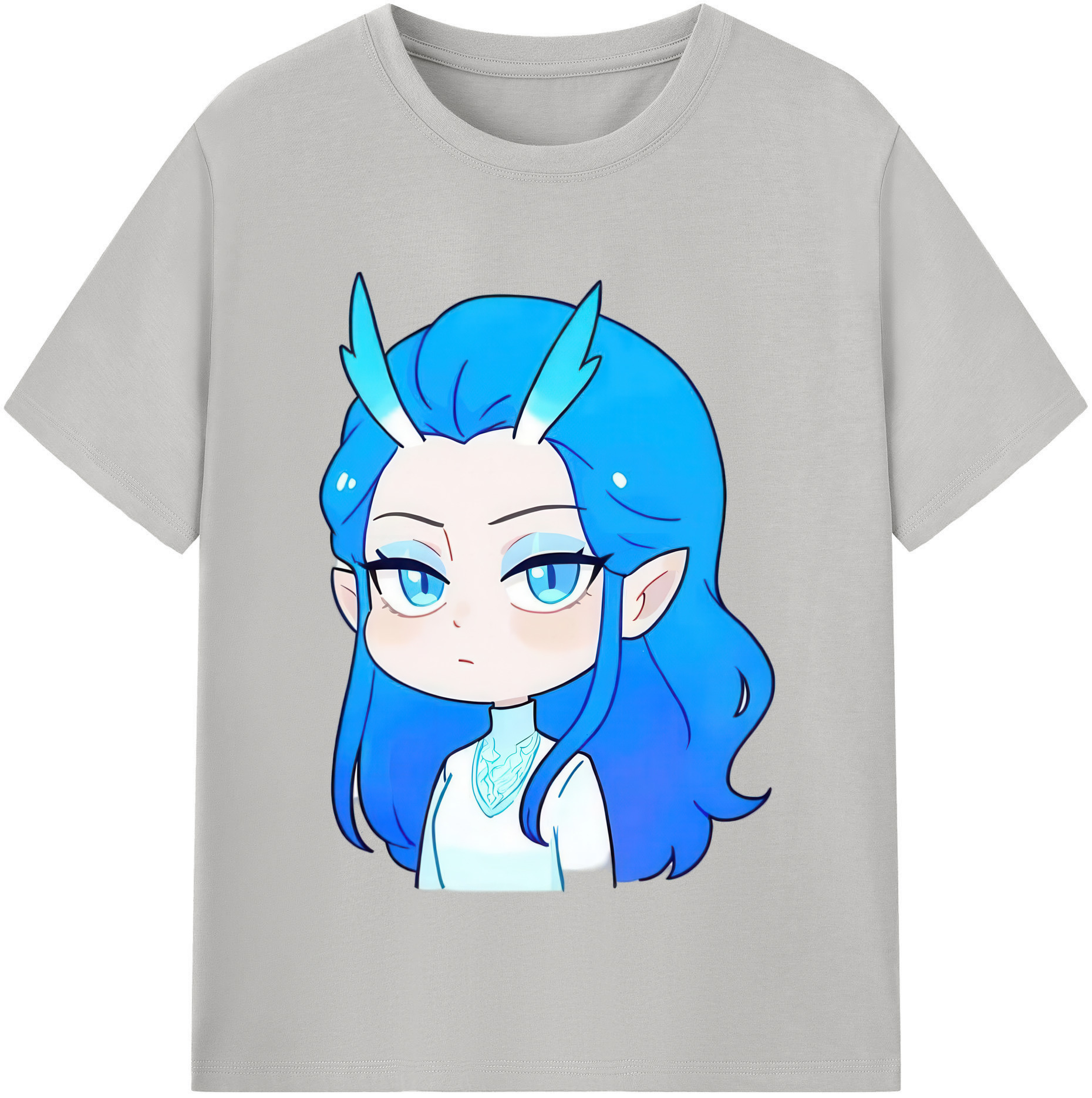 （画像用） Ne Zha 2 ナタ 魔童の大暴れ レディースカジュアルプリントTシャツ（綿100％）