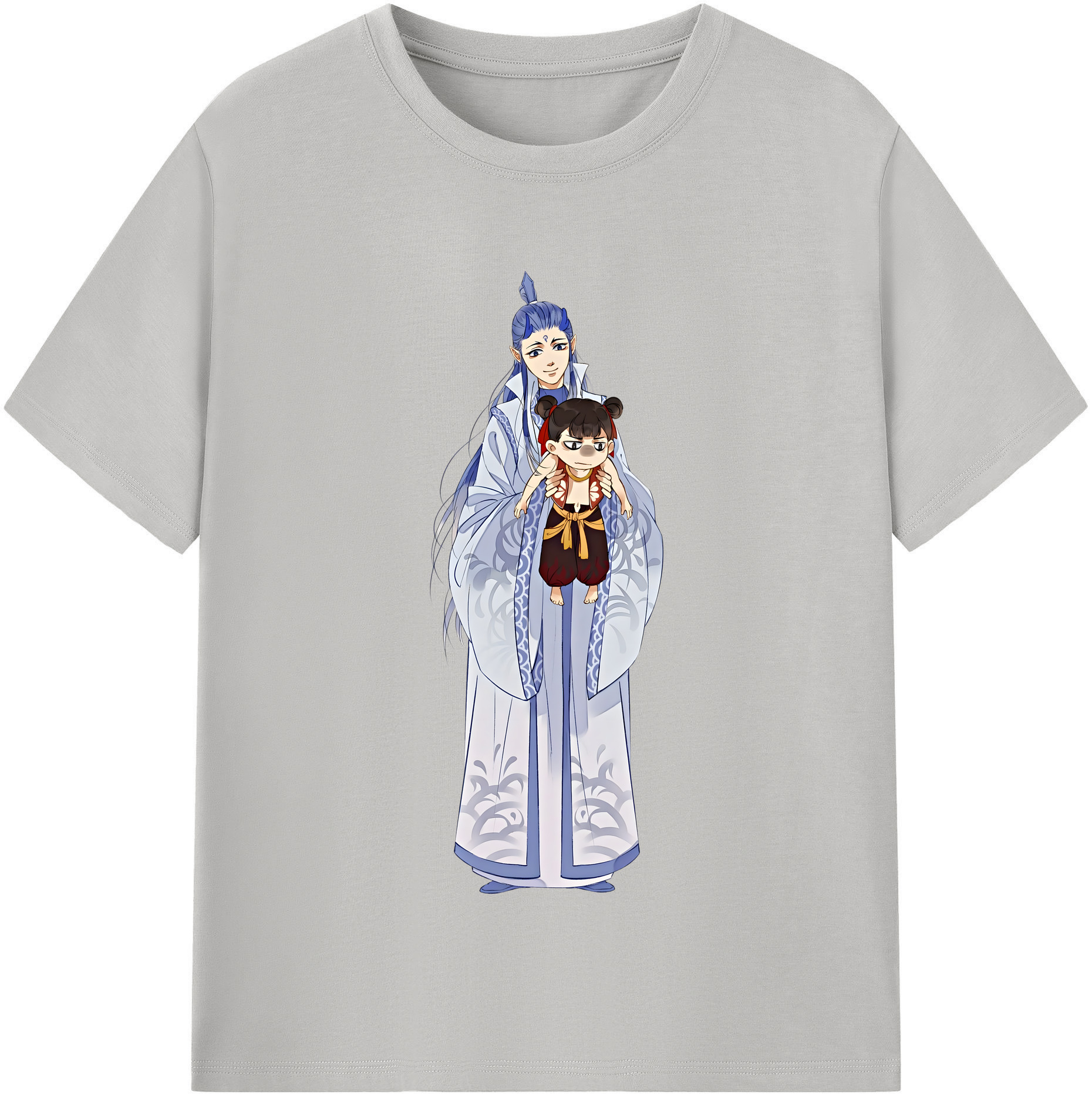 （画像用） Ne Zha 2 ナタ 魔童の大暴れ レディースカジュアルプリントTシャツ（綿100％）