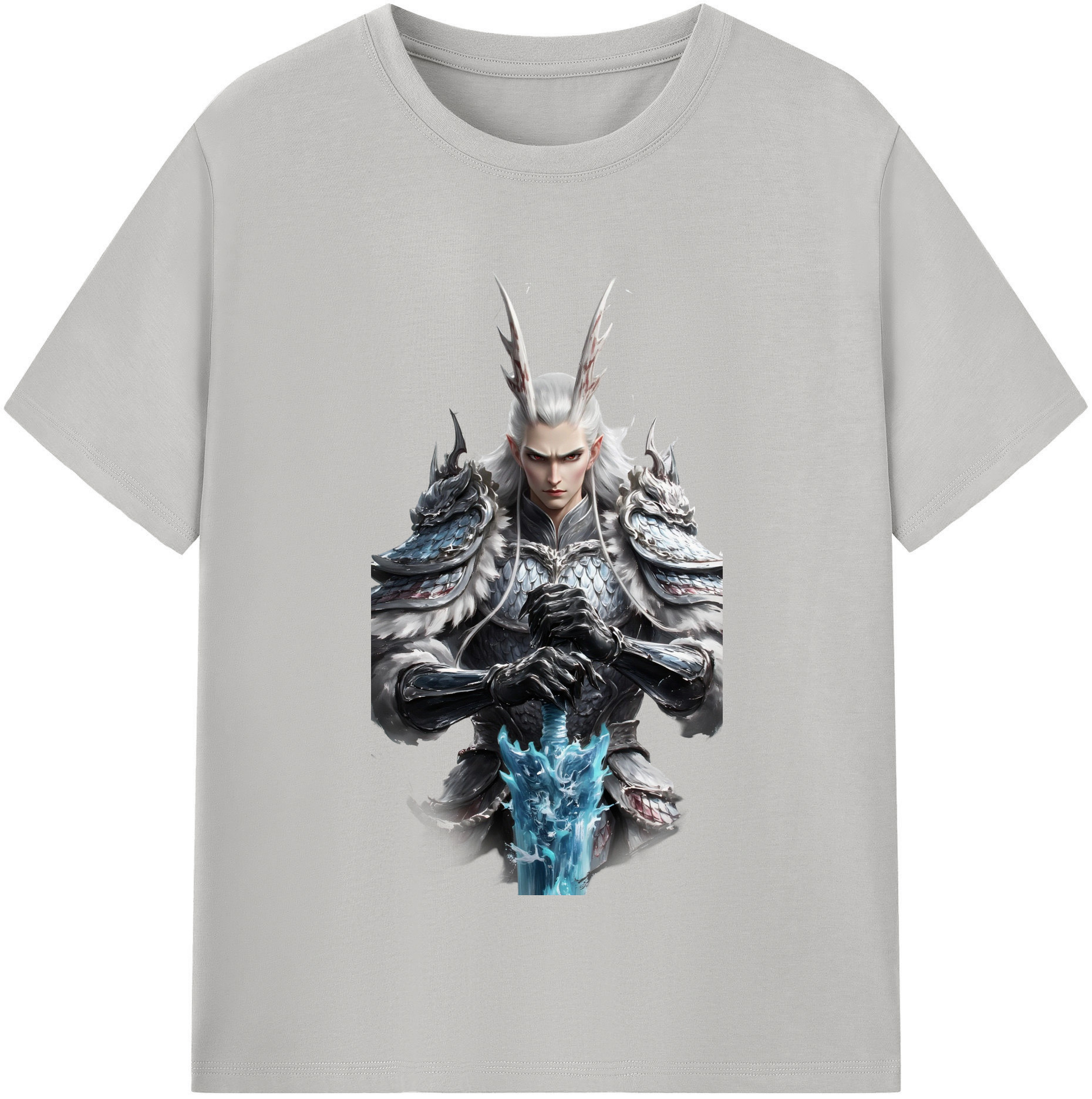 （画像用） Ne Zha 2 ナタ 魔童の大暴れ レディースカジュアルプリントTシャツ（綿100％）