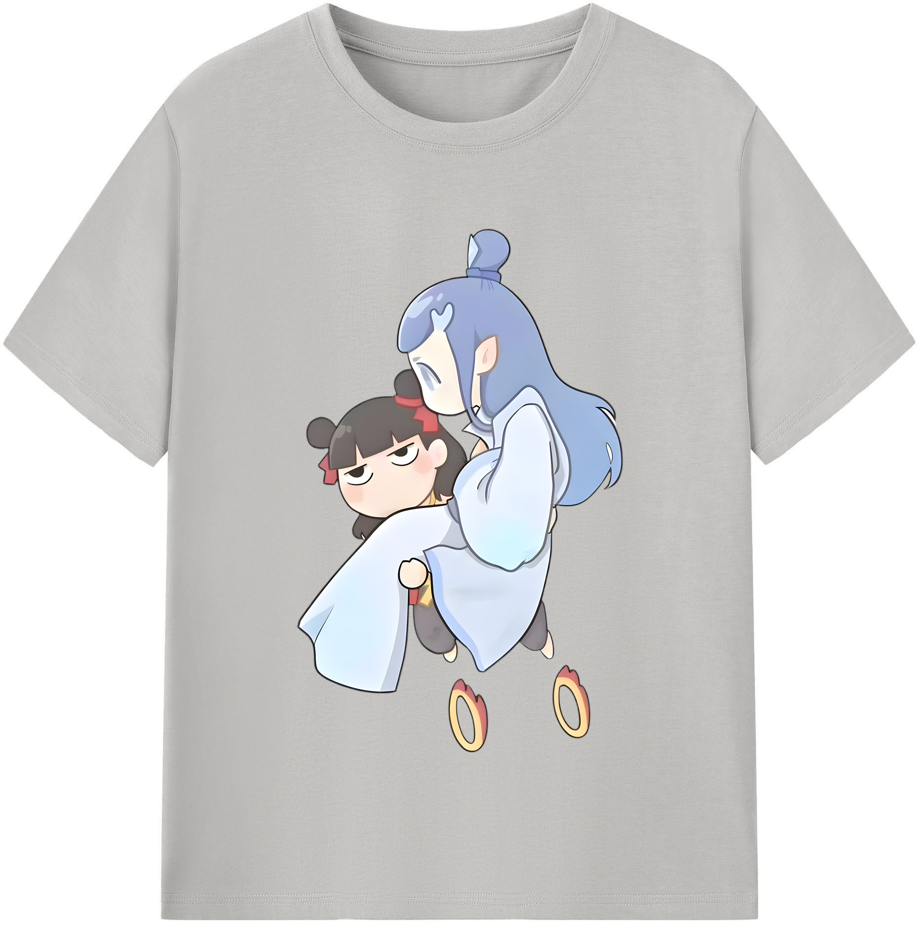（画像用） Ne Zha 2 ナタ 魔童の大暴れ レディースカジュアルプリントTシャツ（綿100％）