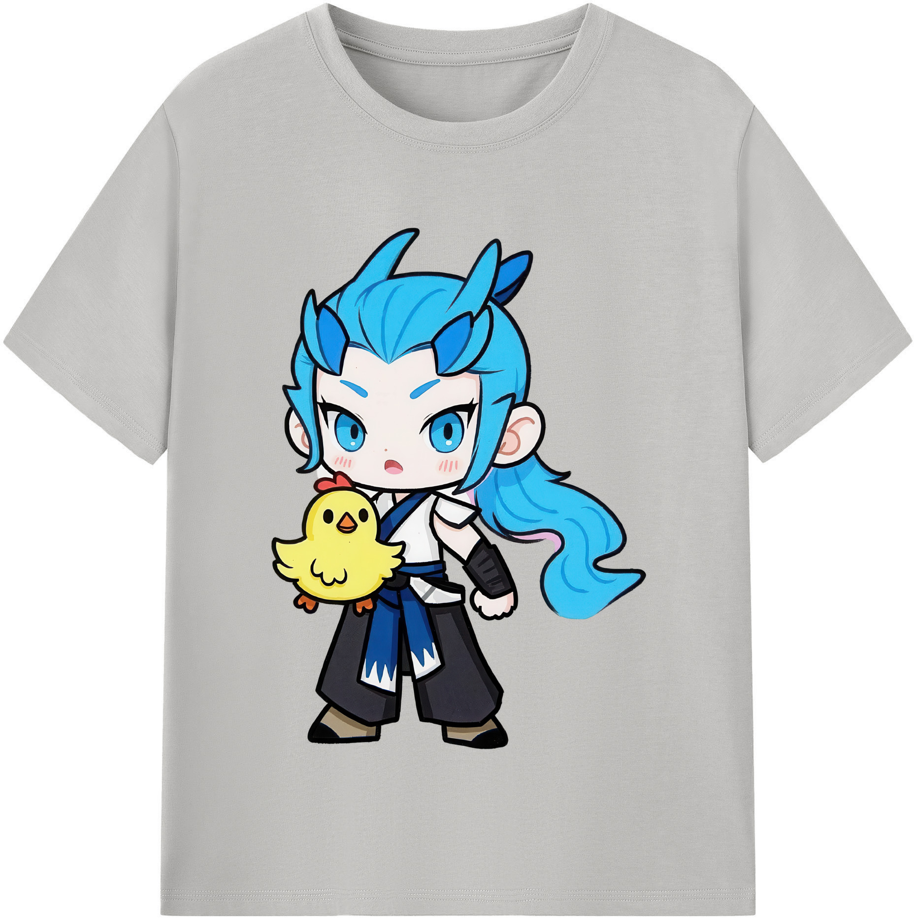 （画像用） Ne Zha 2 ナタ 魔童の大暴れ レディースカジュアルプリントTシャツ（綿100％）