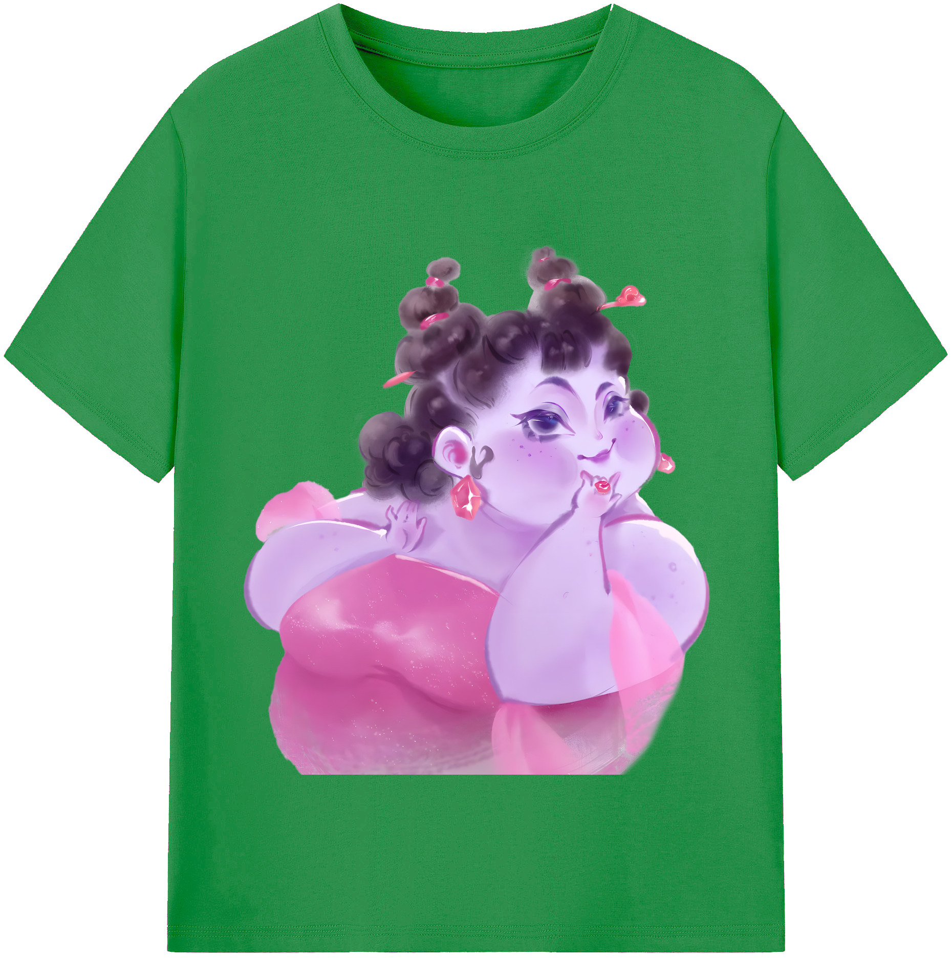（画像用） Ne Zha 2 ナタ 魔童の大暴れ レディースカジュアルプリントTシャツ（綿100％）