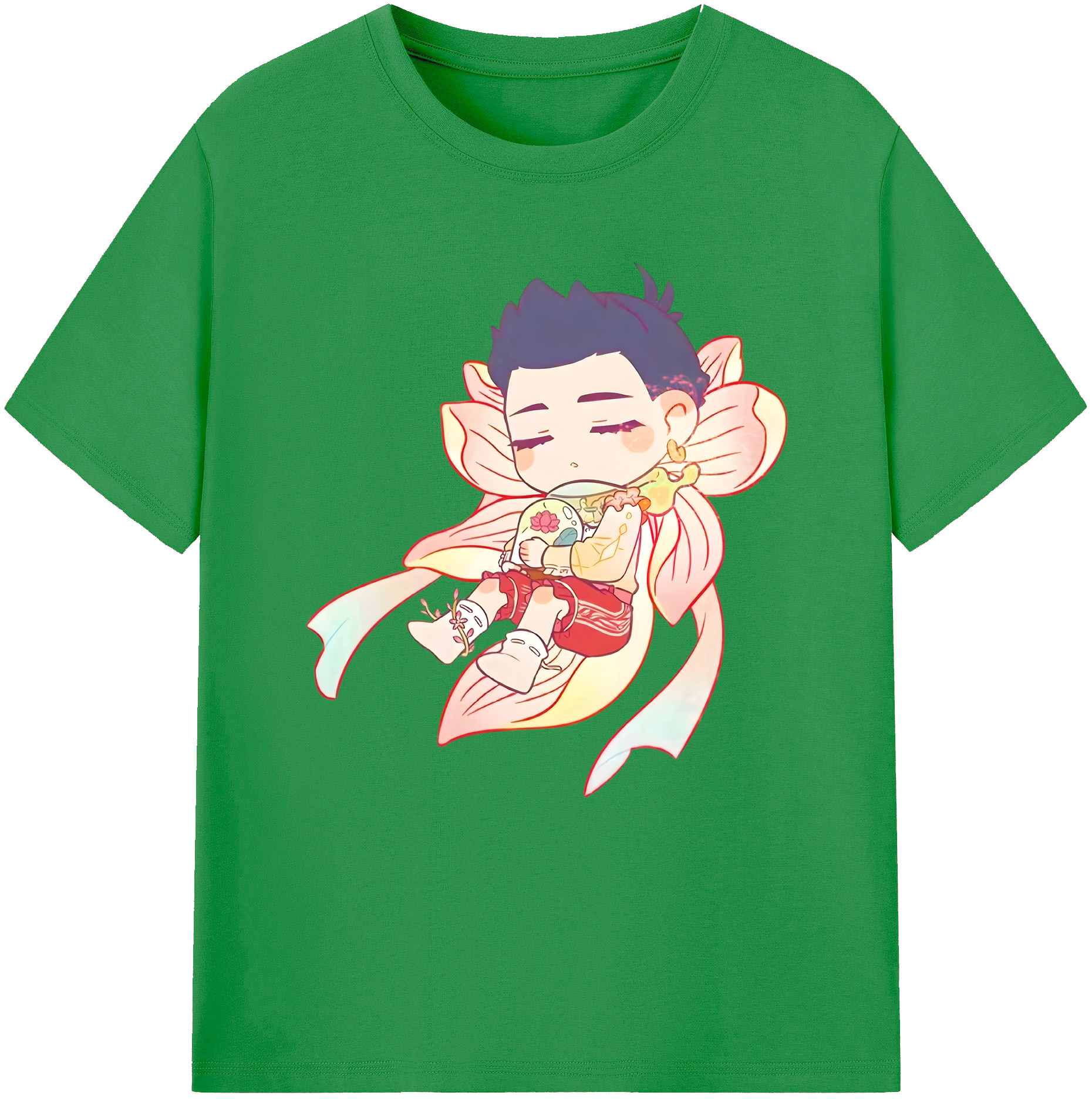 （画像用） Ne Zha 2 ナタ 魔童の大暴れ レディースカジュアルプリントTシャツ（綿100％）