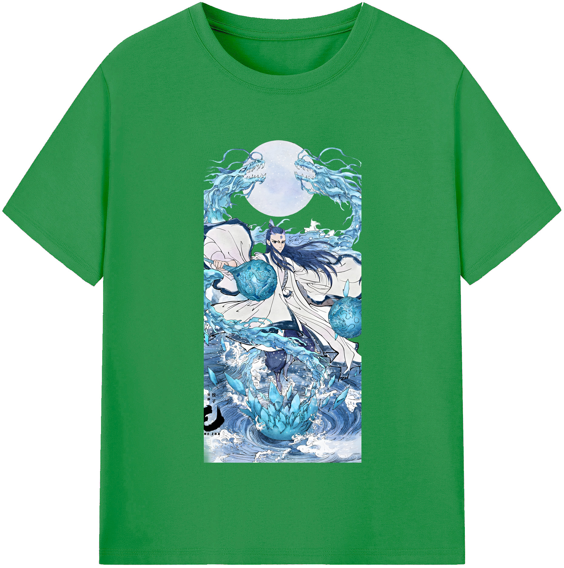 （画像用） Ne Zha 2 ナタ 魔童の大暴れ レディースカジュアルプリントTシャツ（綿100％）