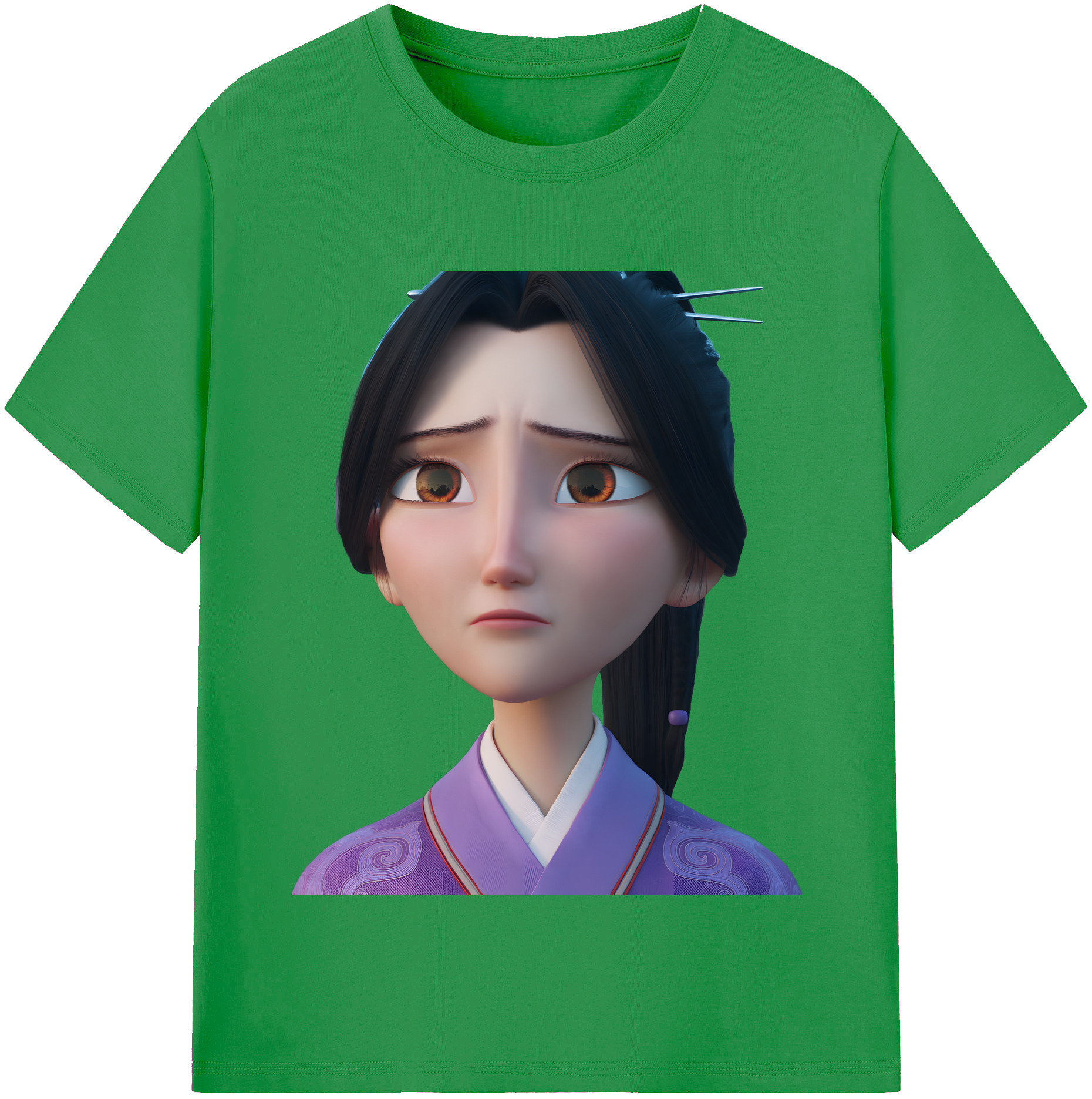 （画像用） Ne Zha 2 ナタ 魔童の大暴れ レディースカジュアルプリントTシャツ（綿100％）