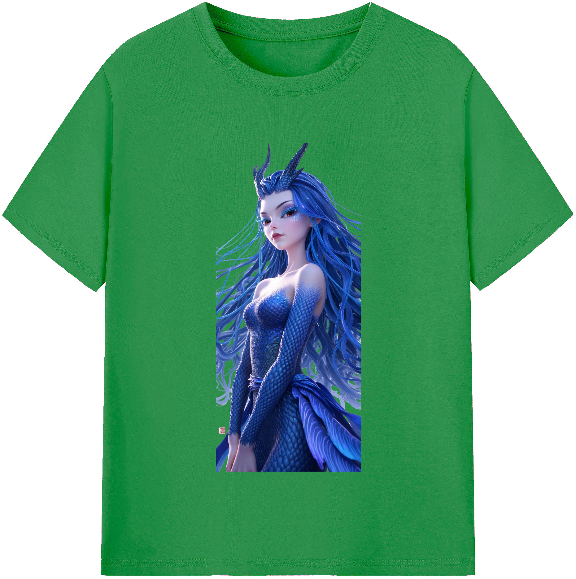 （画像用） Ne Zha 2 ナタ 魔童の大暴れ レディースカジュアルプリントTシャツ（綿100％）