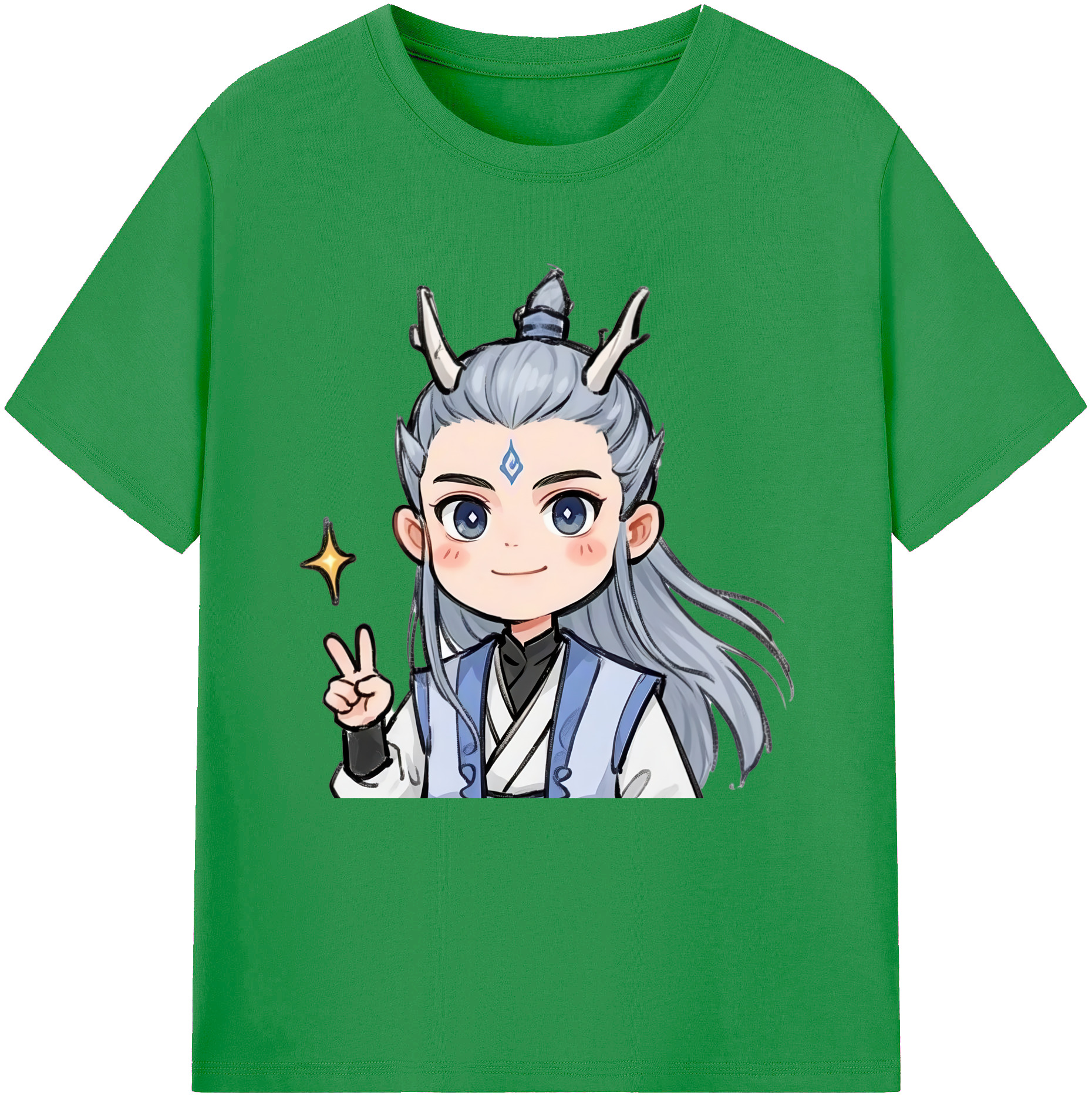 （画像用） Ne Zha 2 ナタ 魔童の大暴れ レディースカジュアルプリントTシャツ（綿100％）