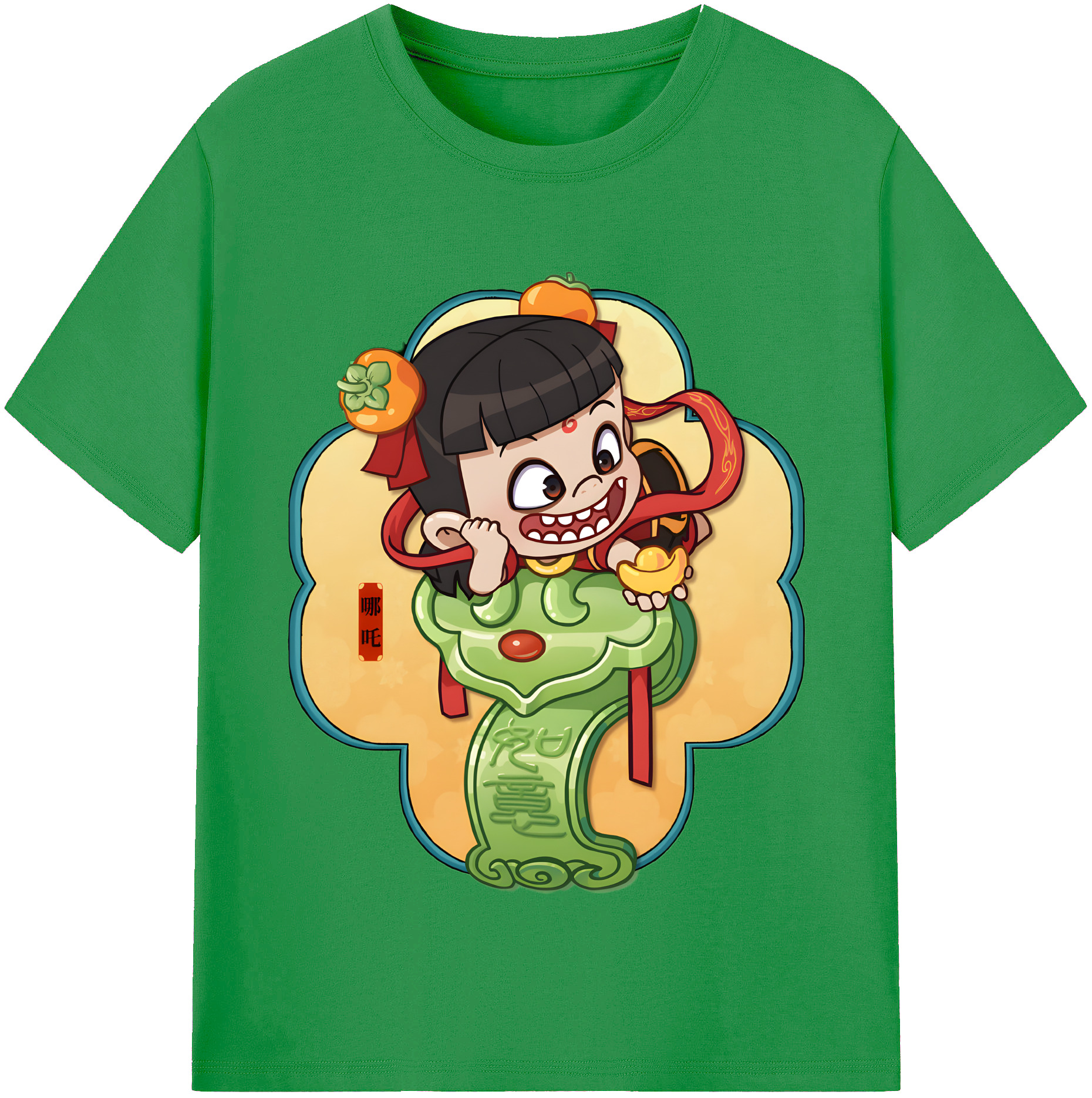（画像用） Ne Zha 2 ナタ 魔童の大暴れ レディースカジュアルプリントTシャツ（綿100％）