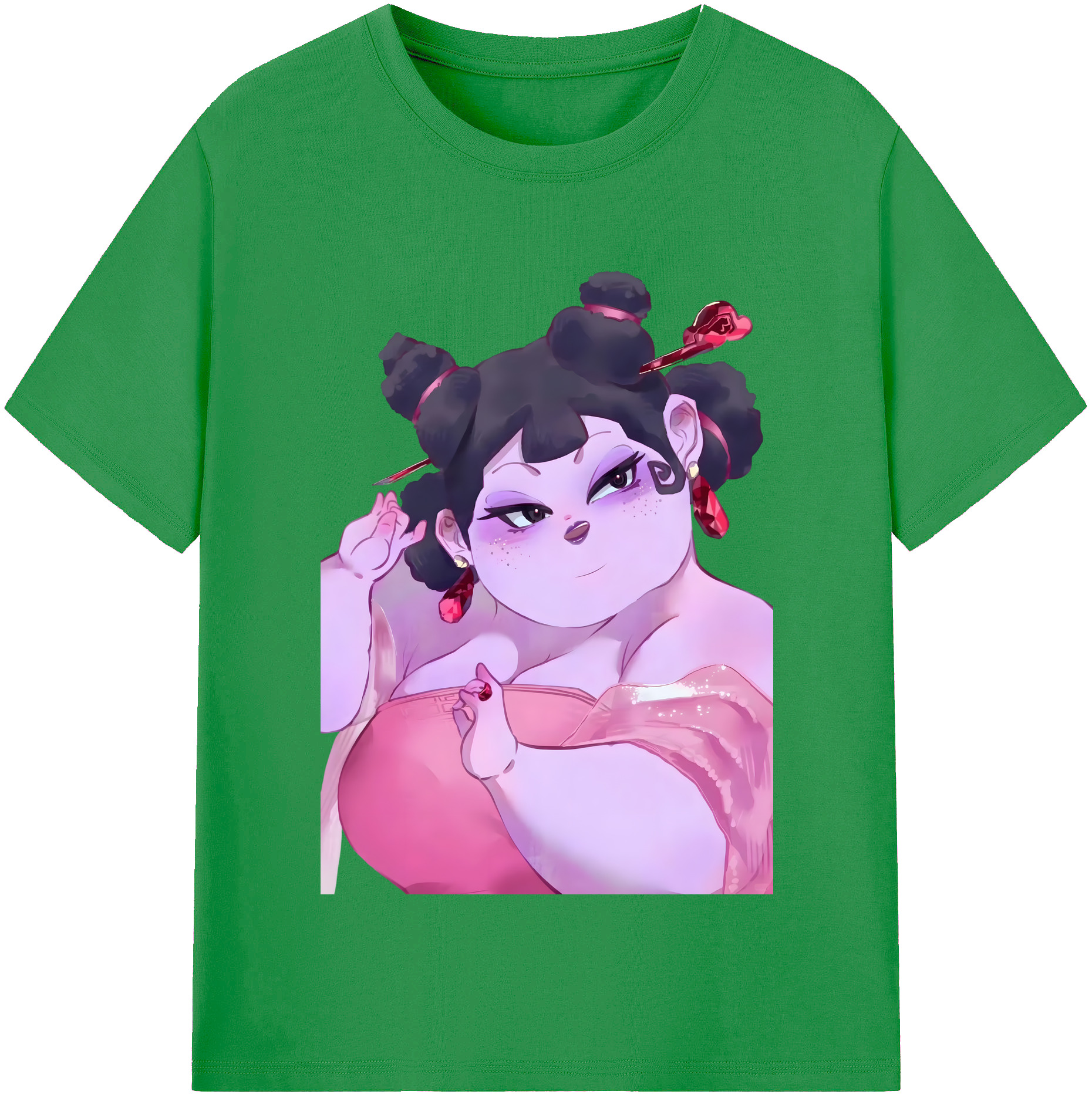 （画像用） Ne Zha 2 ナタ 魔童の大暴れ レディースカジュアルプリントTシャツ（綿100％）