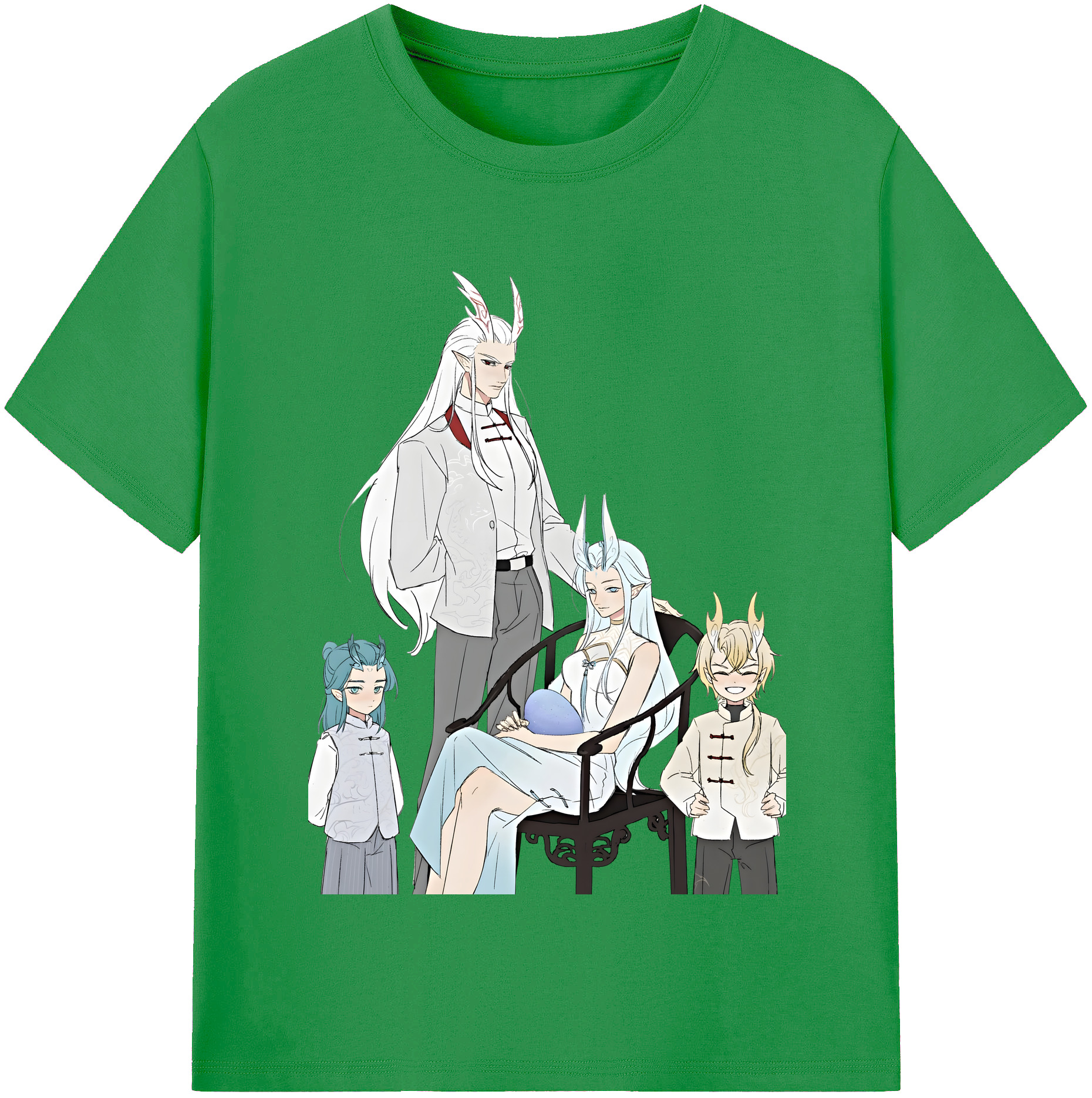 （画像用） Ne Zha 2 ナタ 魔童の大暴れ レディースカジュアルプリントTシャツ（綿100％）