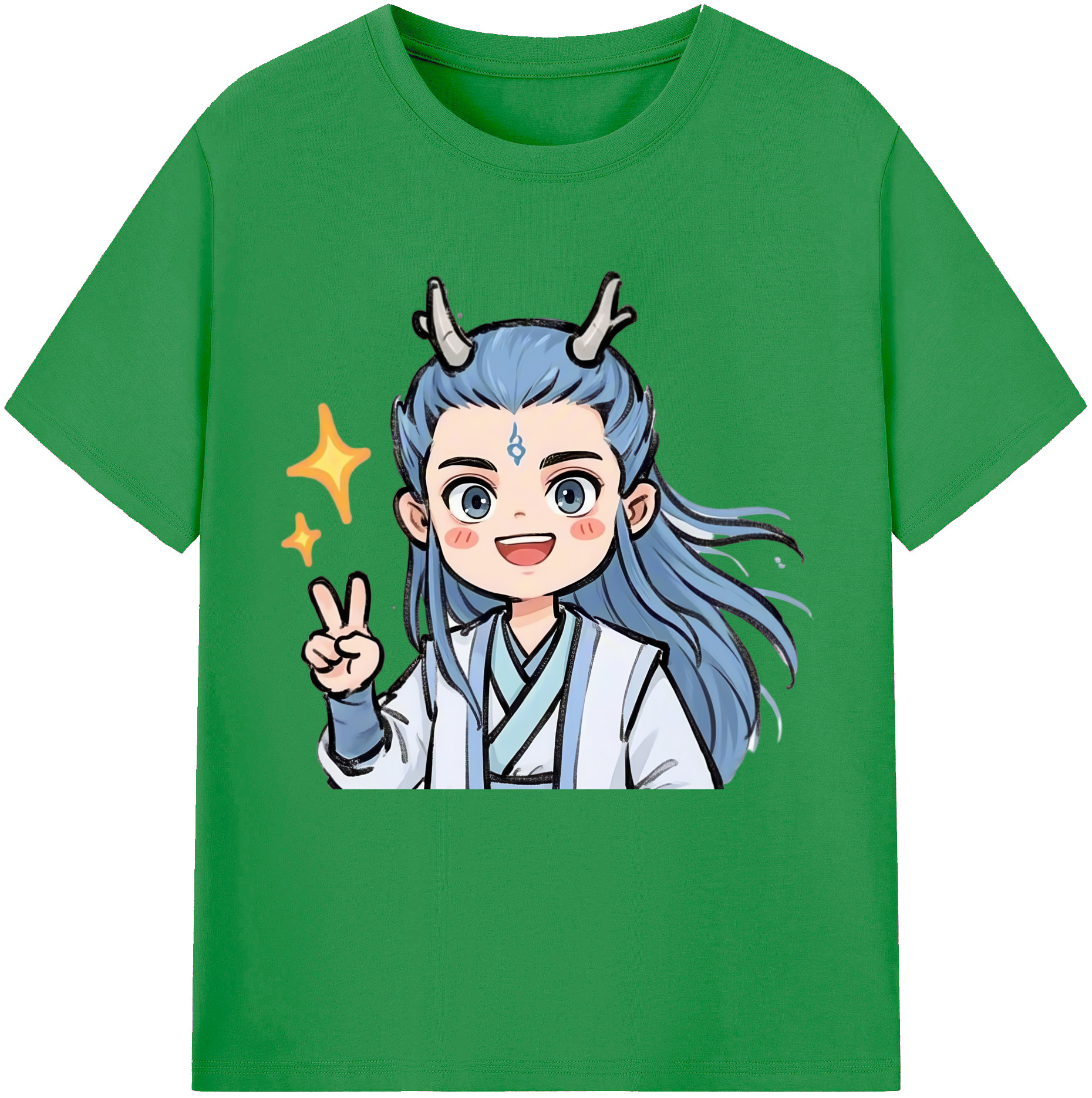 （画像用） Ne Zha 2 ナタ 魔童の大暴れ レディースカジュアルプリントTシャツ（綿100％）