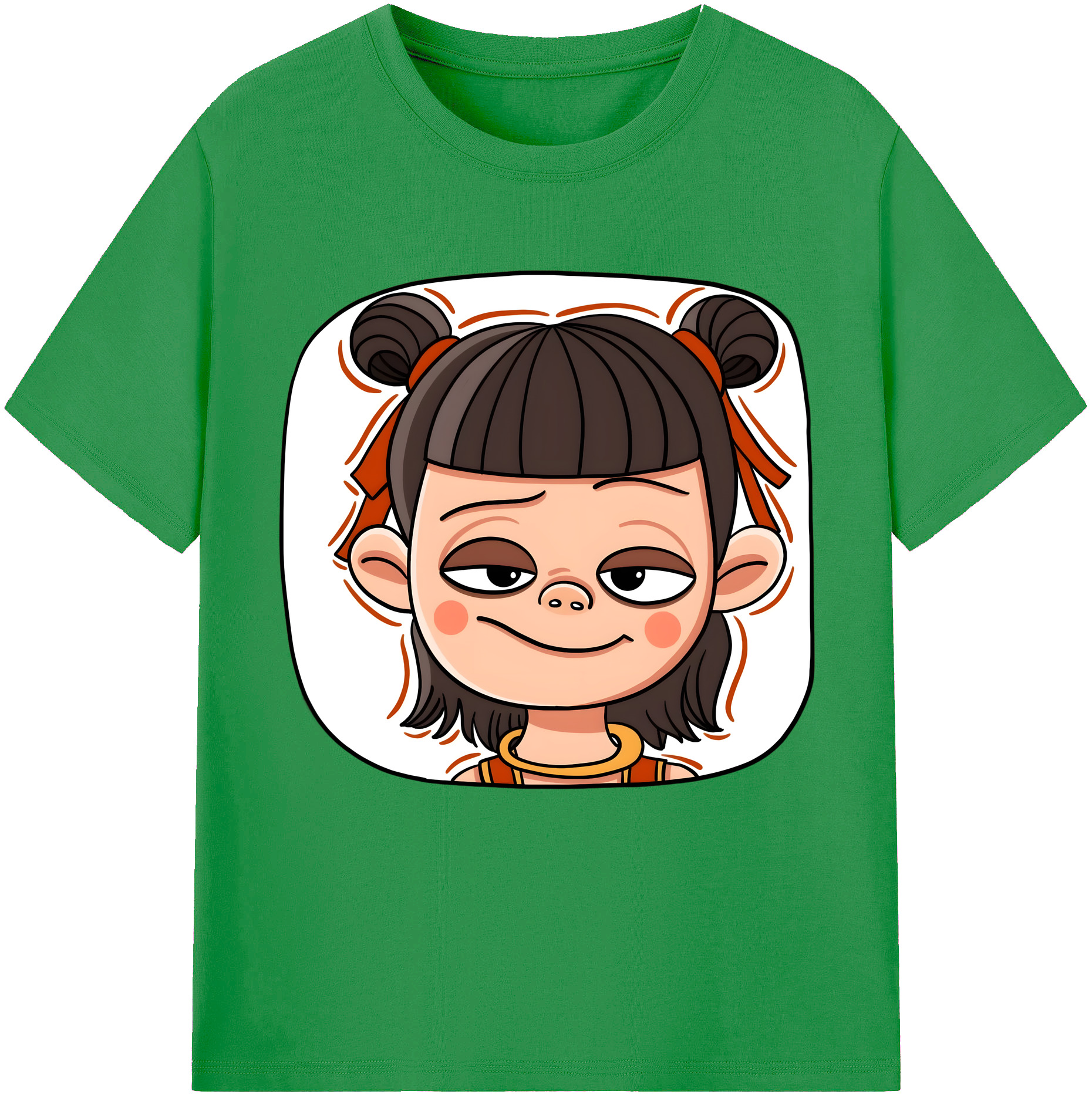 （画像用） Ne Zha 2 ナタ 魔童の大暴れ レディースカジュアルプリントTシャツ（綿100％）