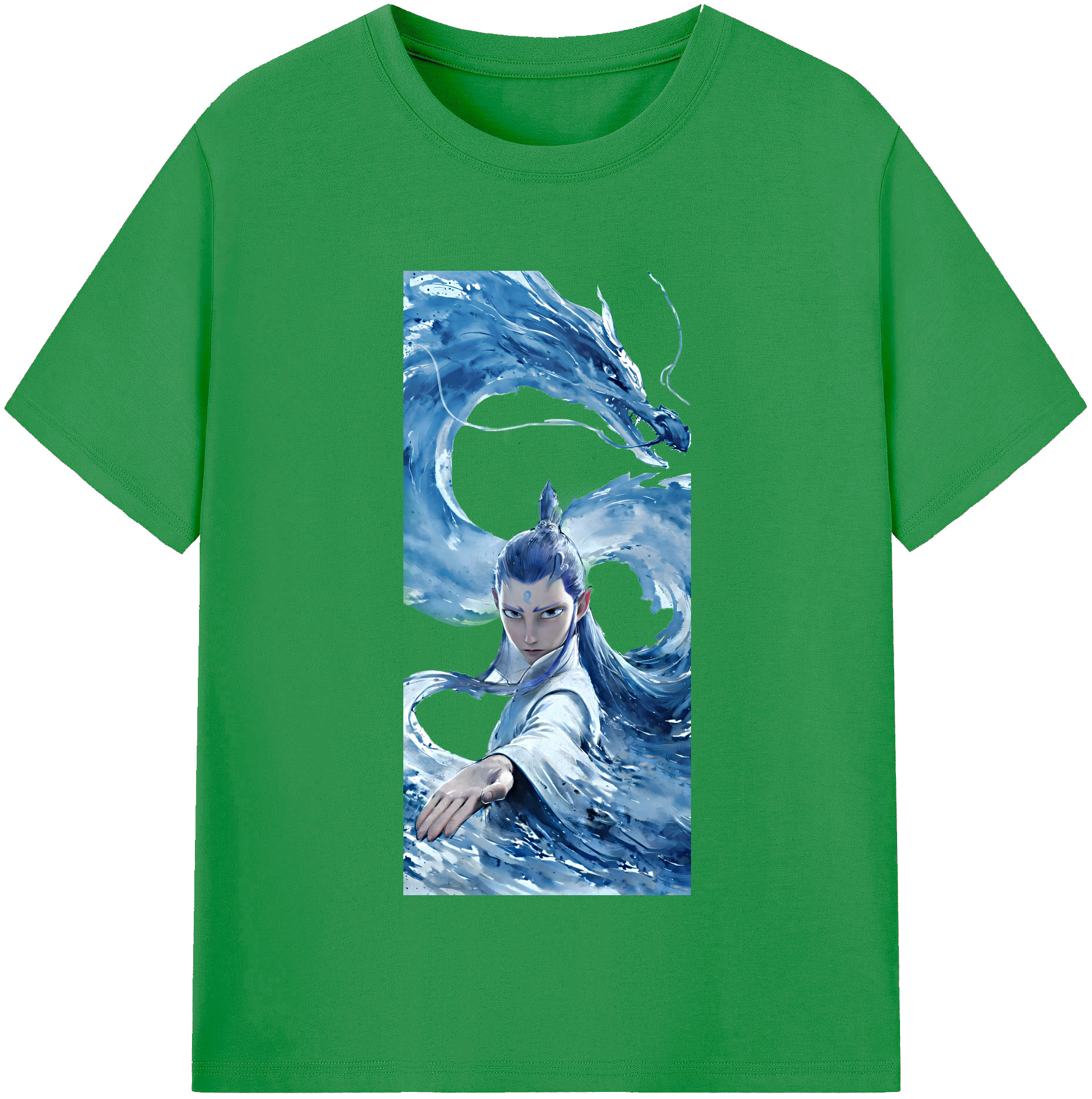 （画像用） Ne Zha 2 ナタ 魔童の大暴れ レディースカジュアルプリントTシャツ（綿100％）