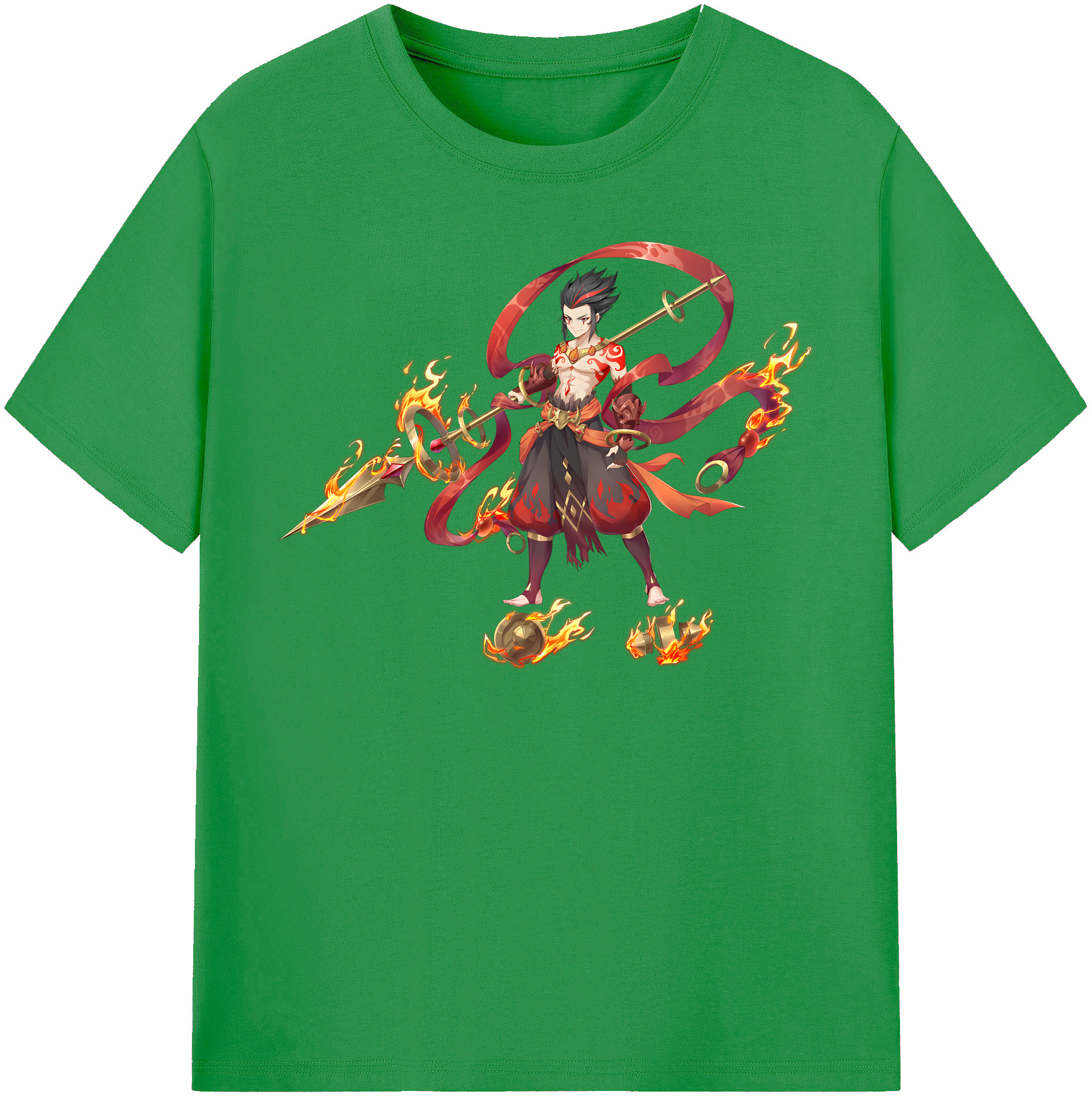 （画像用） Ne Zha 2 ナタ 魔童の大暴れ レディースカジュアルプリントTシャツ（綿100％）
