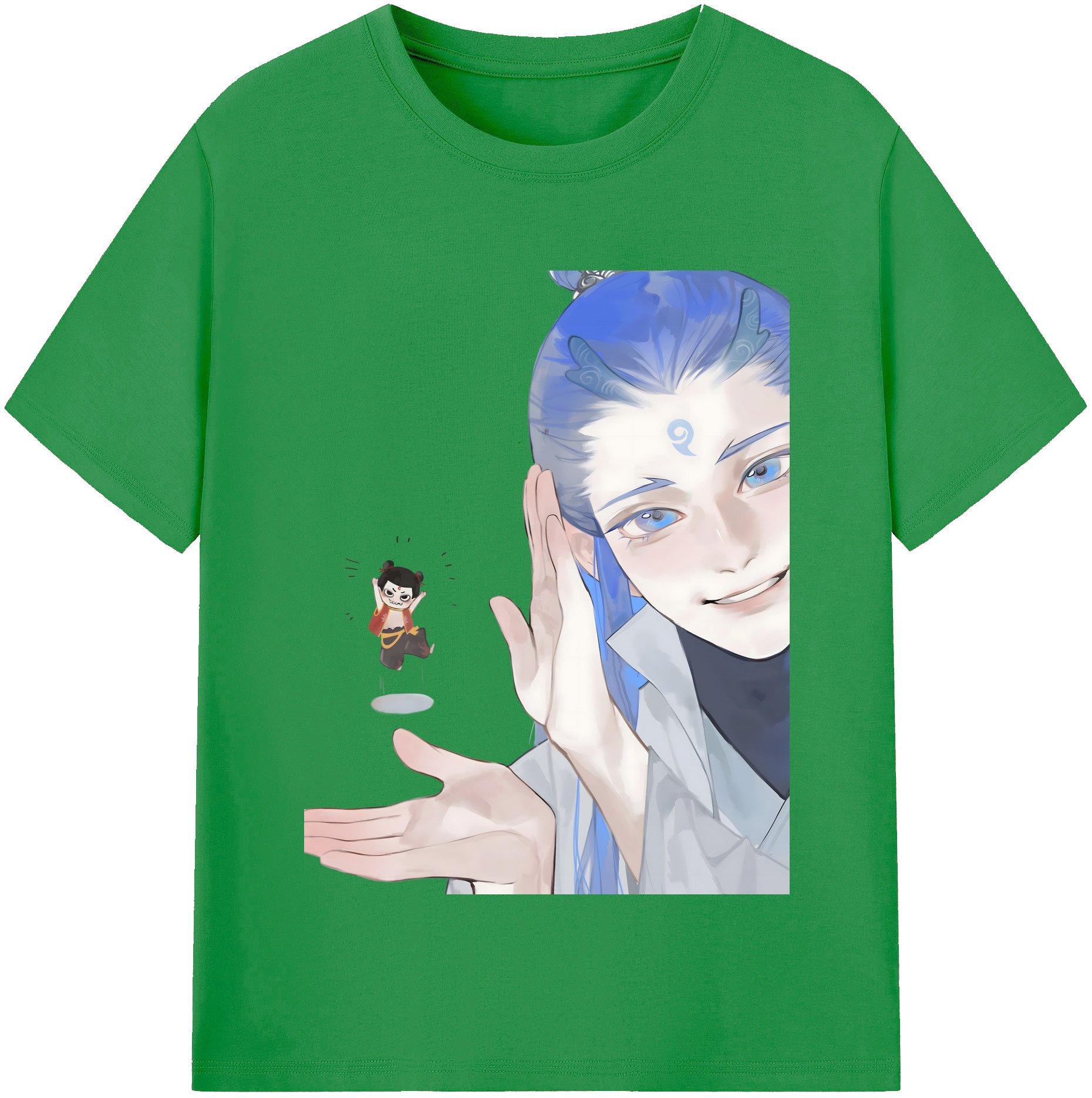 （画像用） Ne Zha 2 ナタ 魔童の大暴れ レディースカジュアルプリントTシャツ（綿100％）
